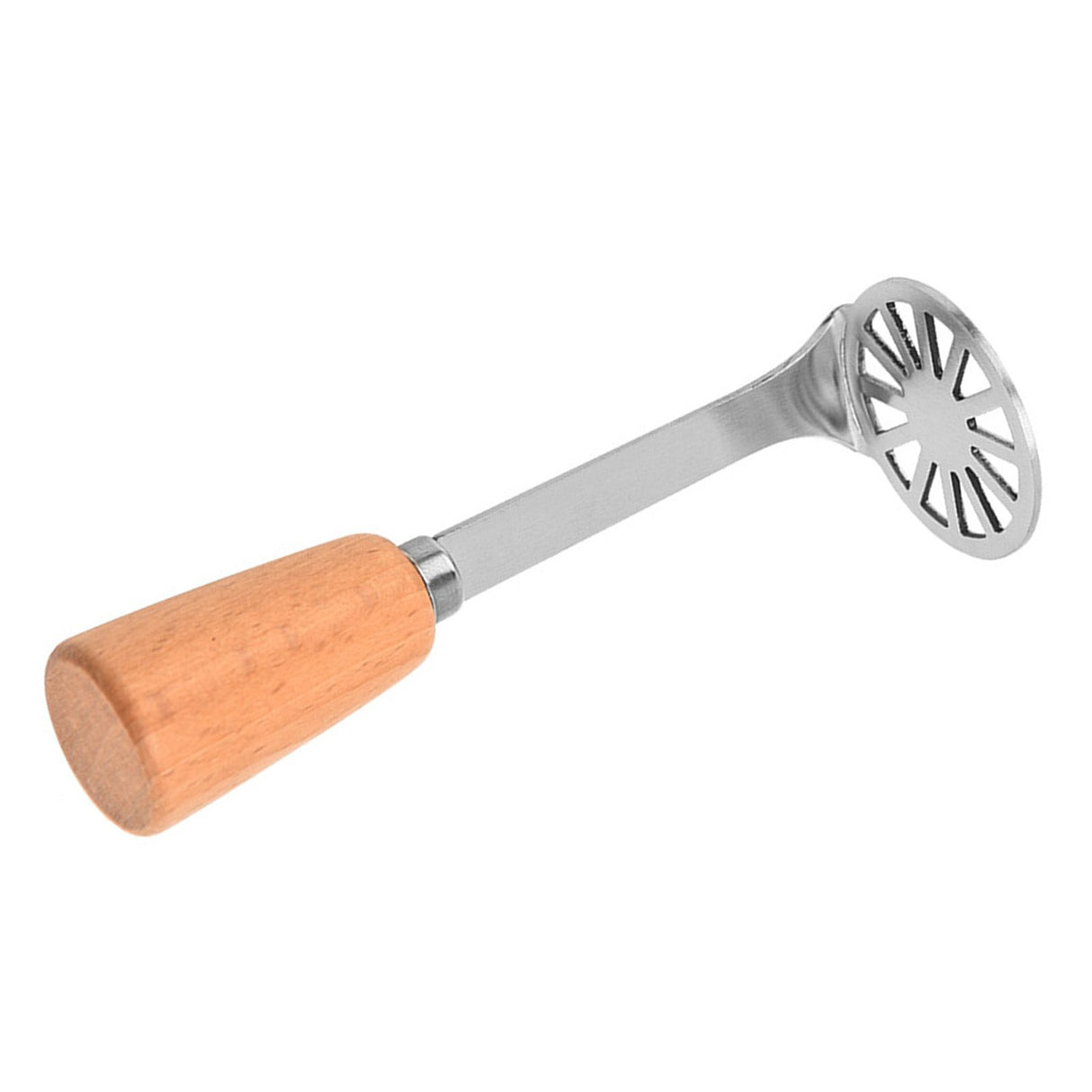 Potato Masher 304 Stainless Steel Potato Smasher Kitchen Tool Metal Mashing Utensil for Potato Beans