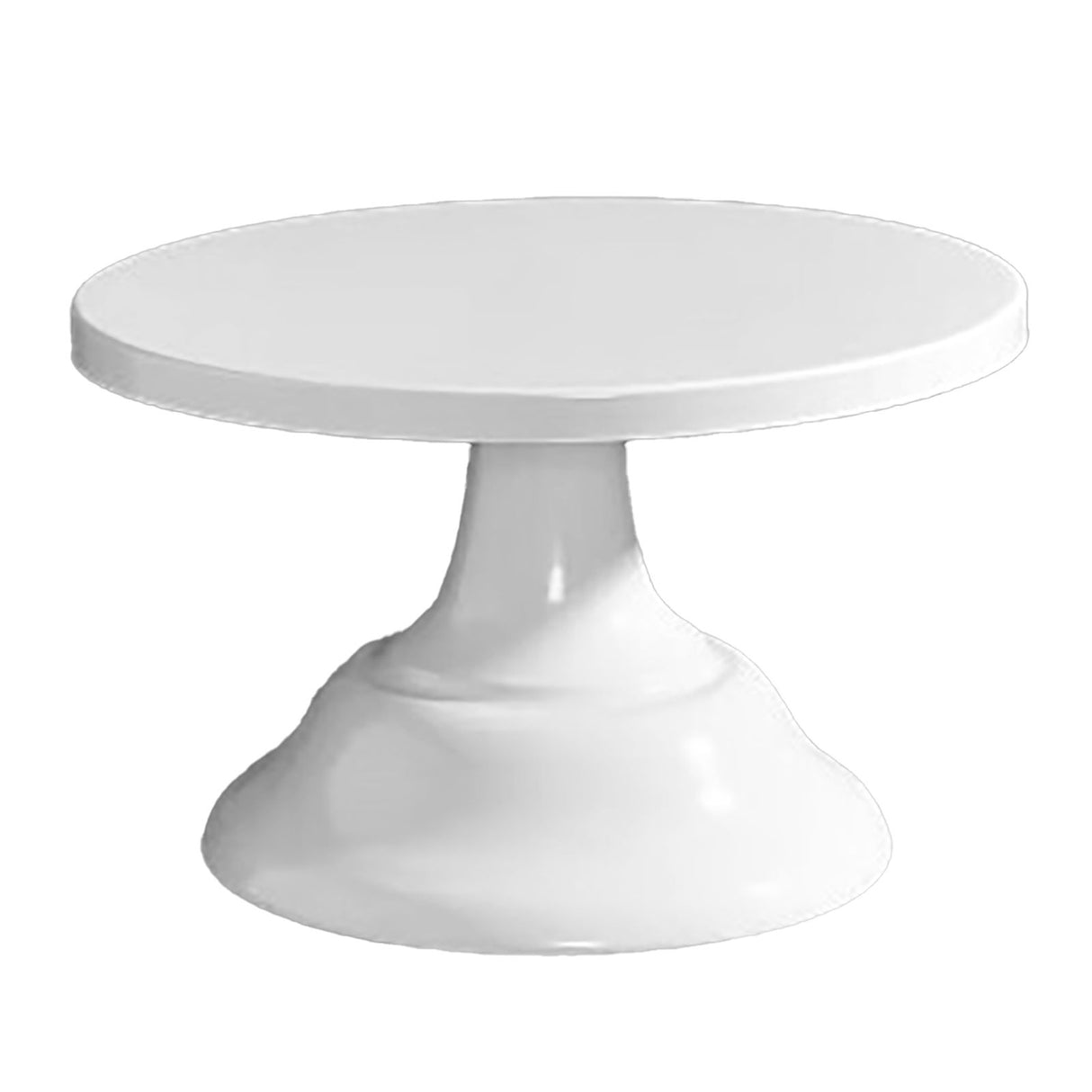 Metal Cake Stand European Style Anti Slip Round Cake Stand for Weddings Parties Anniversaries Small White