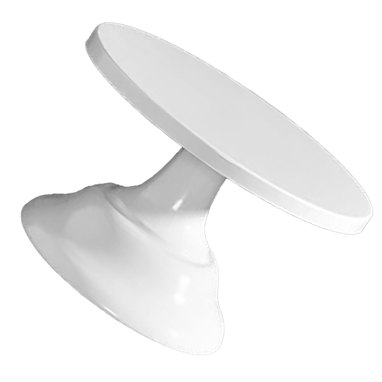 Metal Cake Stand European Style Anti Slip Round Cake Stand for Weddings Parties Anniversaries Small White