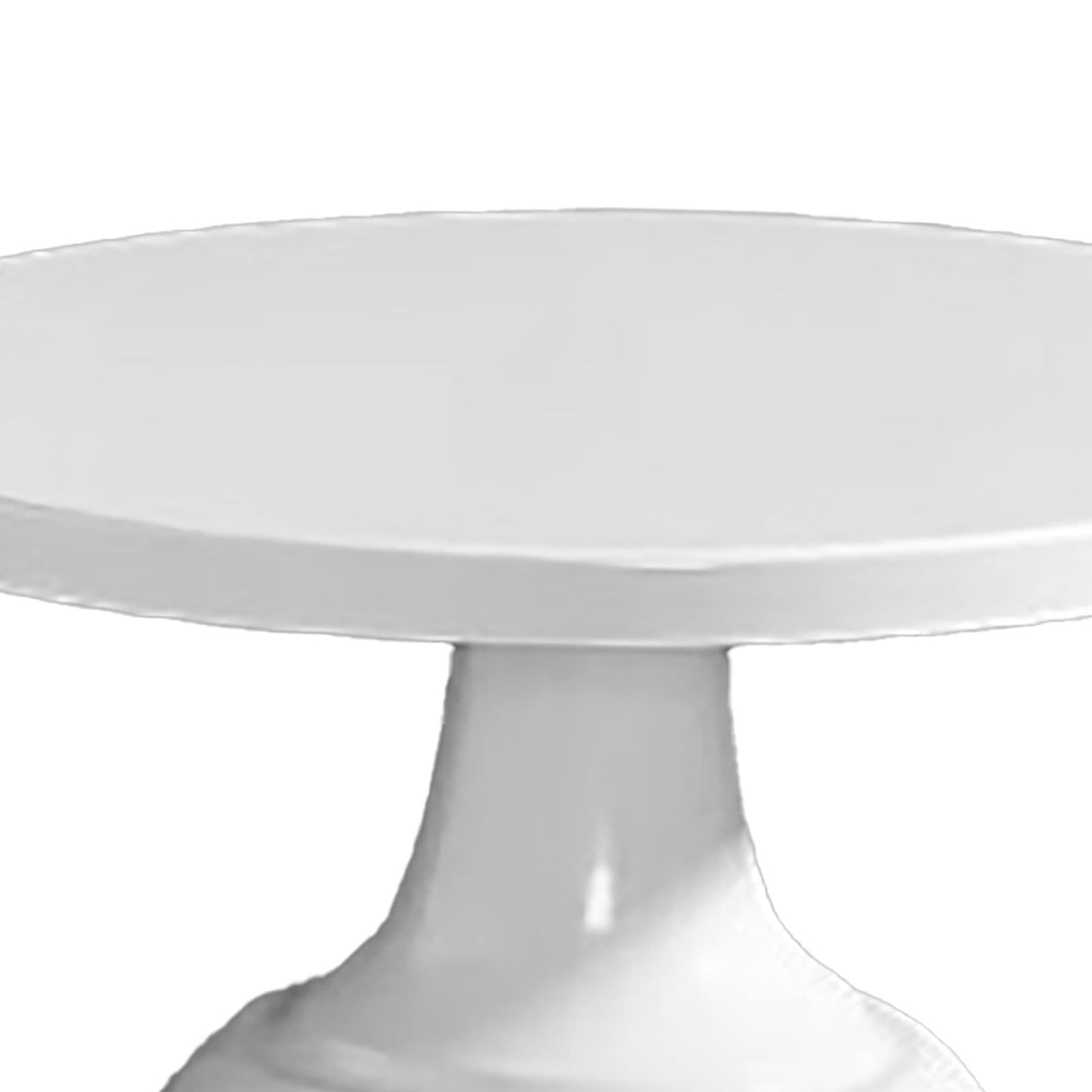 Metal Cake Stand European Style Anti Slip Round Cake Stand for Weddings Parties Anniversaries Small White