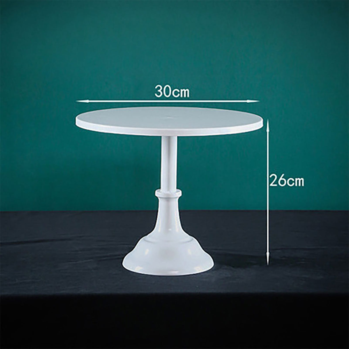 Metal Cake Stand European Style Anti Slip Round Cake Stand for Weddings Parties Anniversaries Large White