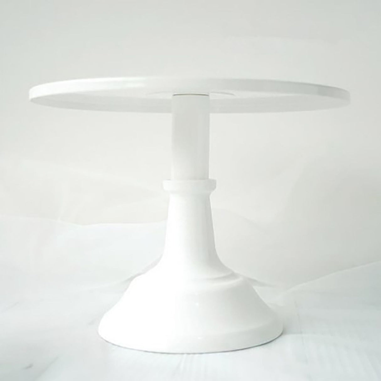Metal Cake Stand European Style Anti Slip Round Cake Stand for Weddings Parties Anniversaries Large White