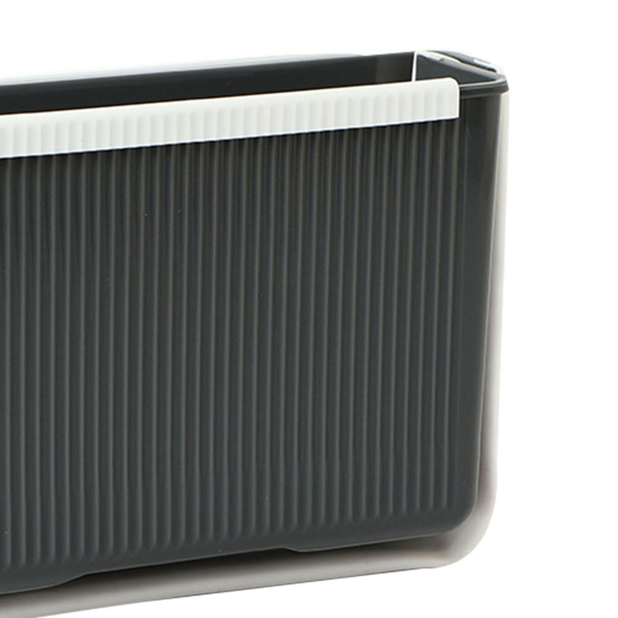Wall Mounted Folding Trash Bin Strong Load Bearing Large Capacity Kitchen Hanging Trash Can for Home Grey