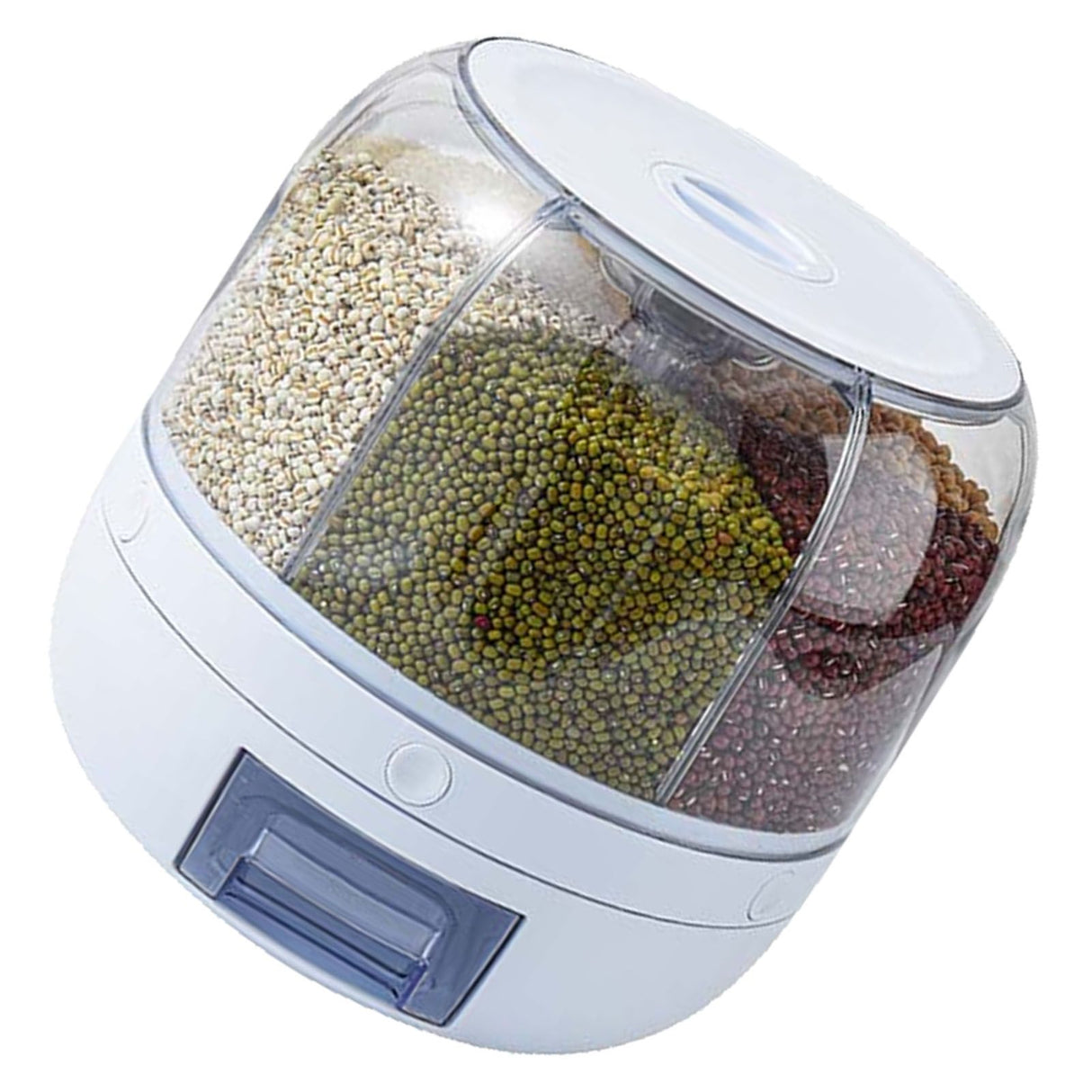 Grains Separate Storage Box Sealed Rotating Rice Bucket Home Insect Damp Proof Rice Storage Tank L 27x27cm/10.6x10.6in