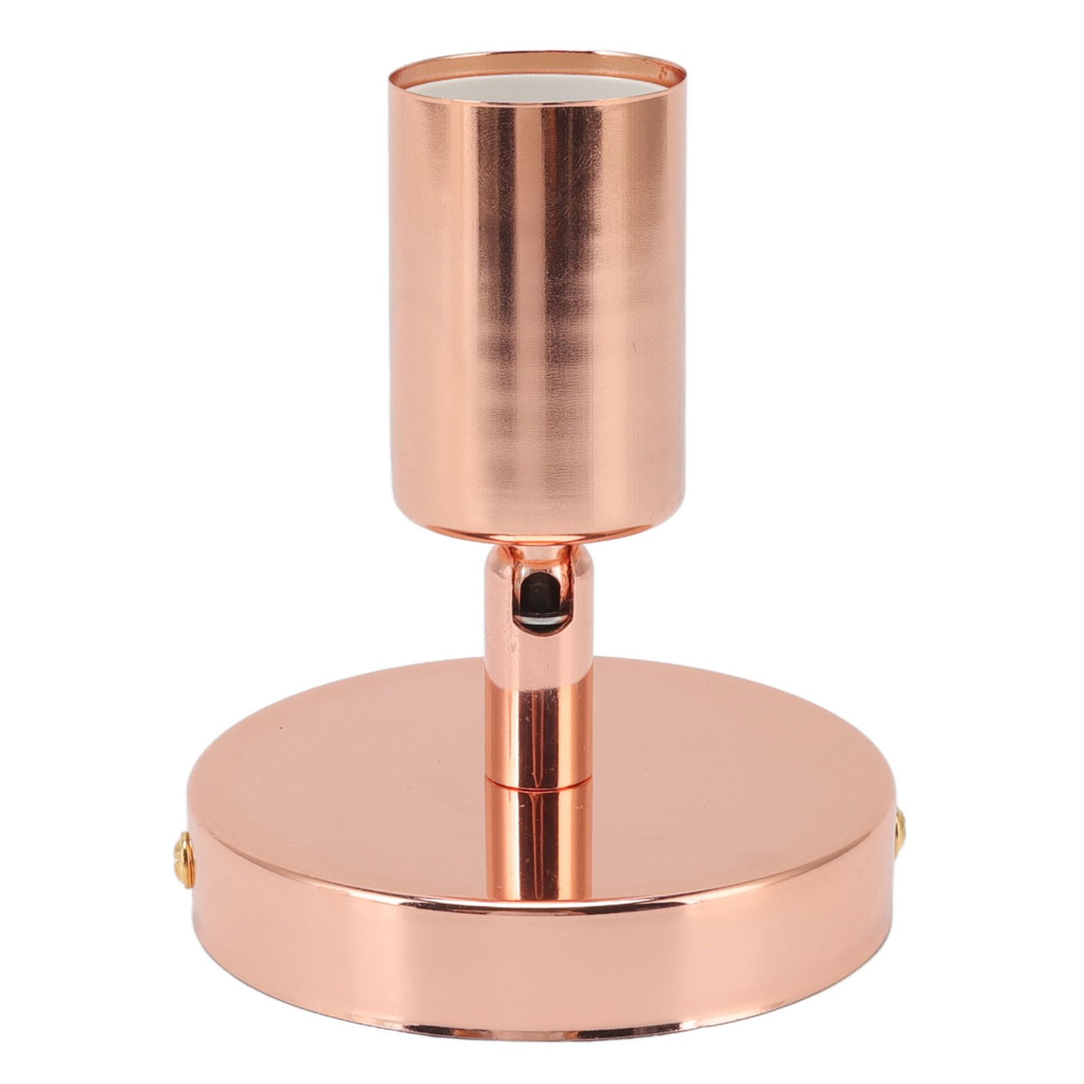 E27 E26 Wall Lamp Base 180 Degrees Up and Down Adjustable Iron Decoration Bulb Socket for Bedroom Living Room Rose Gold
