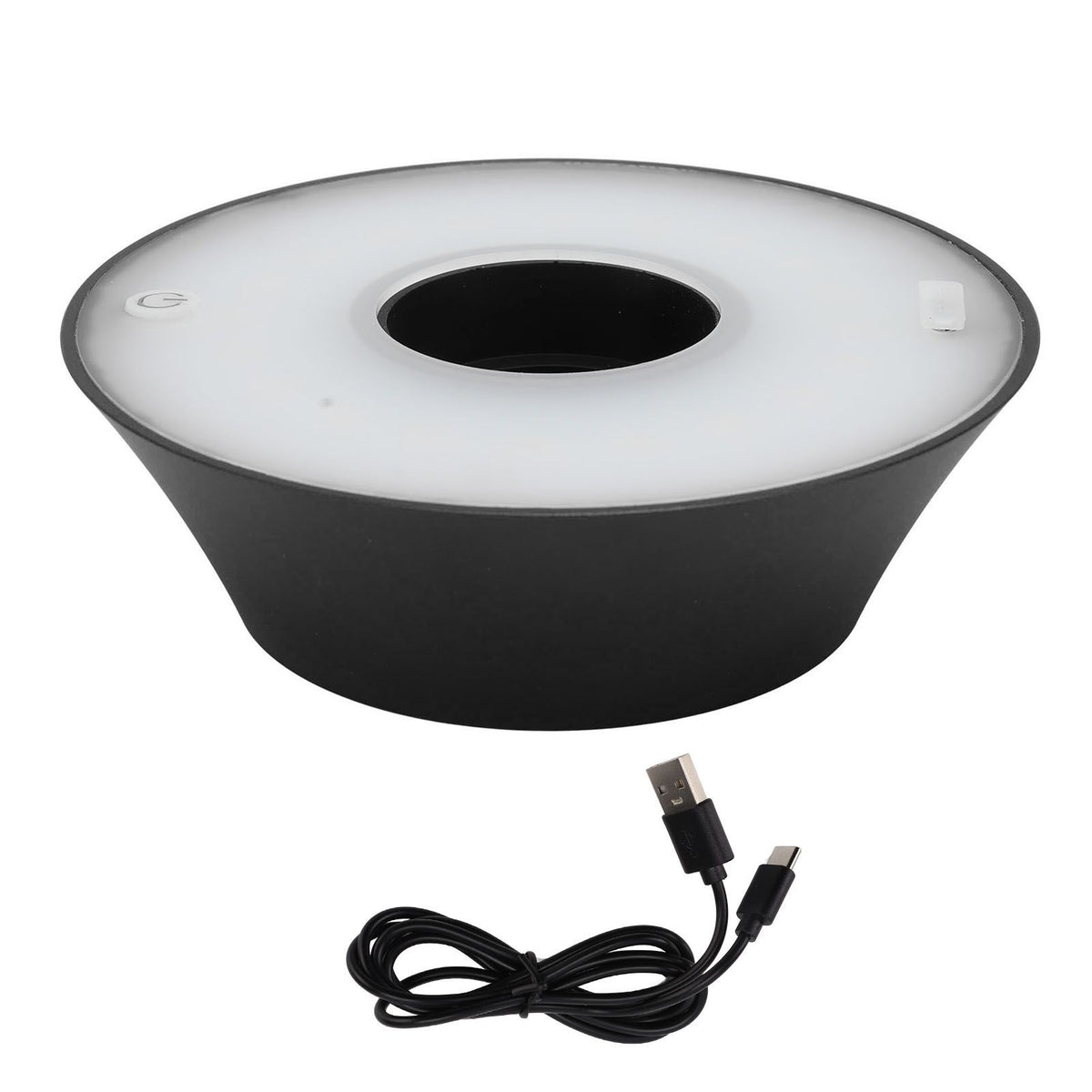 LED Wine Bottle Lamp Innovative Cordless Table Light with USB Cable for Hotel Restaurant Bar Decoration Black
