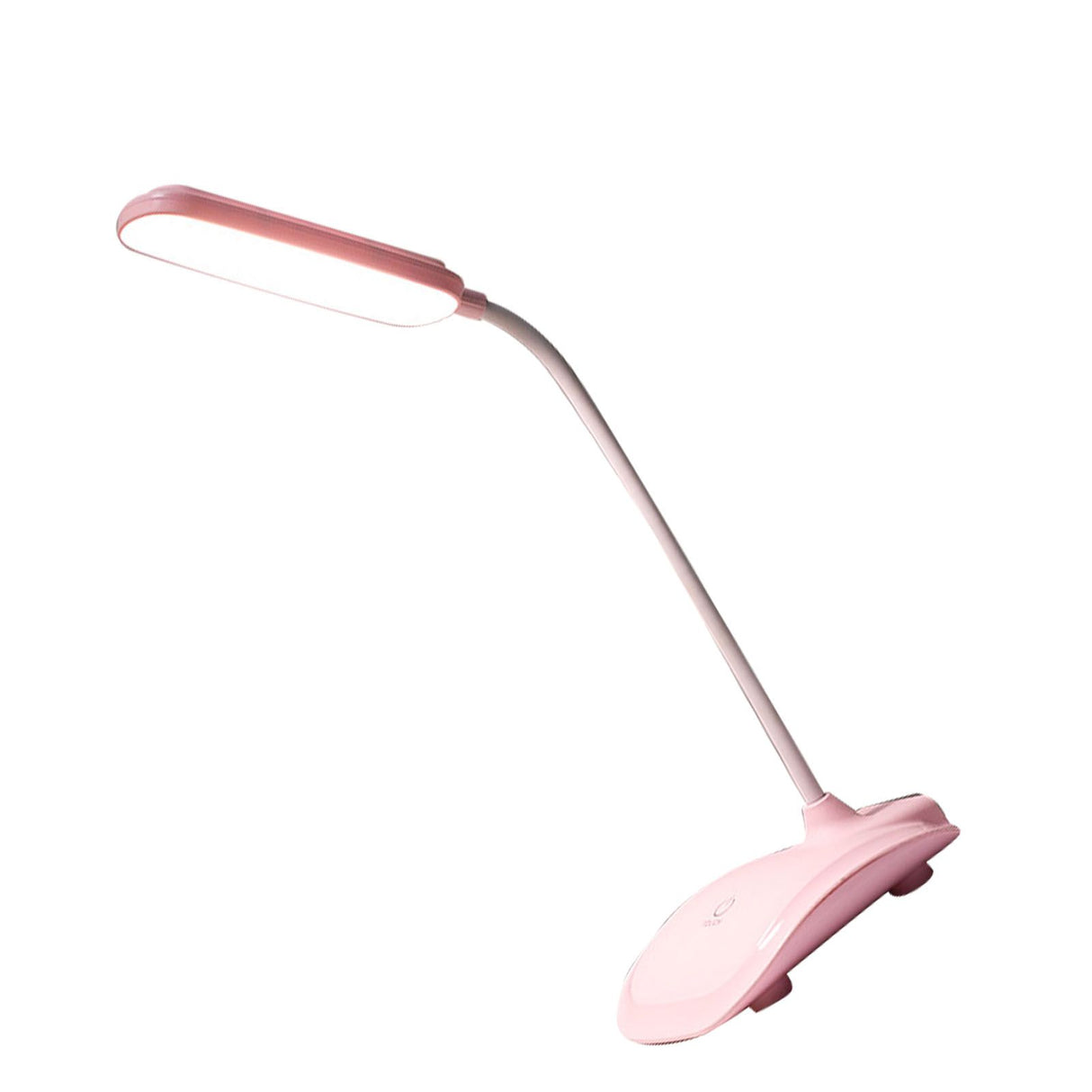 LED Desk Lamp Touch Control Three Level Color Temperature Stepless Dimming USB Charging Table Lamp Pink
