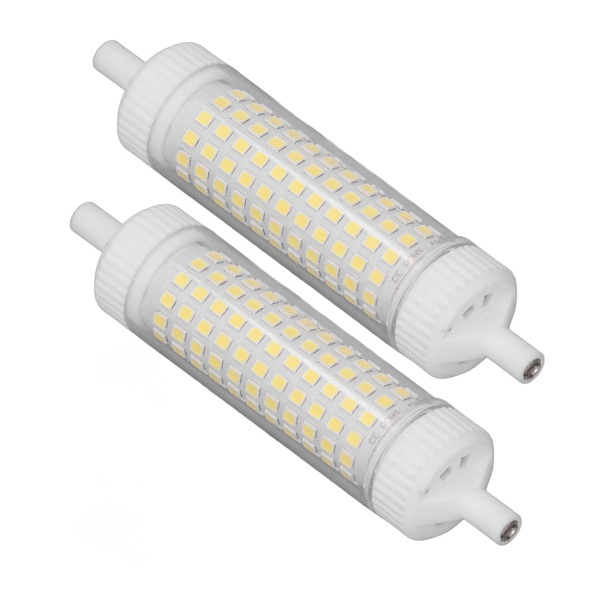 2Pcs R7S LED Light Bulb 118mm Dimmable 15W 154 LEDs Double Ended Floodlight for Home Night Advertising Lighting 220V White Light