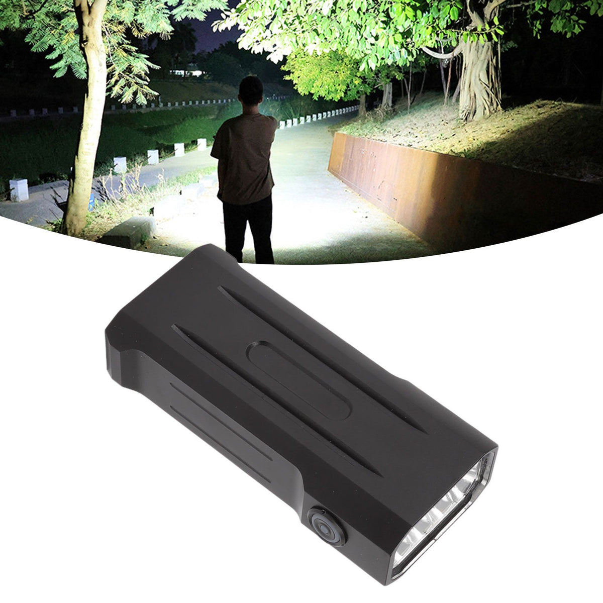 13000LM Super Bright LED Flashlight USB Rechargeable IPX5 Waterproof Powerful Searchlight Torch for Emergency Hiking