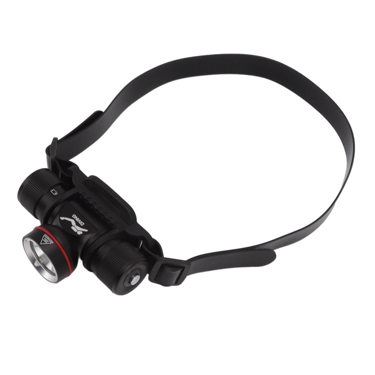 Diving Headlamp 1500LM Yellow Light LED Diving Head Lamp IPX8 Waterproof Underwater 80m Depth Headlight