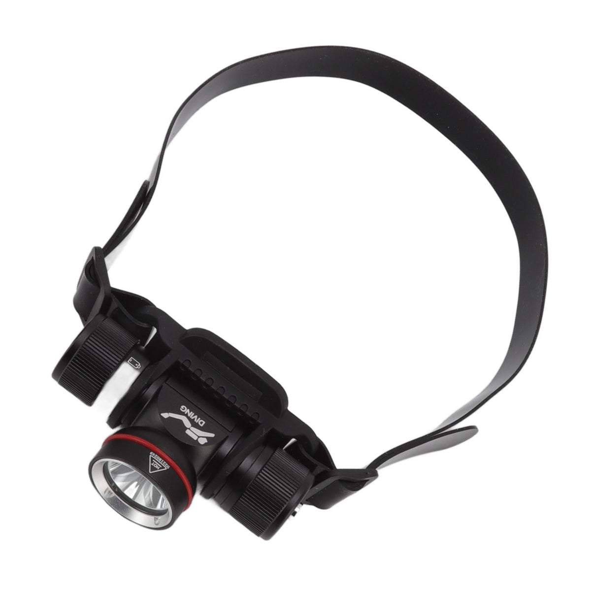 Diving Headlamp 1500LM Yellow Light LED Diving Head Lamp IPX8 Waterproof Underwater 80m Depth Headlight