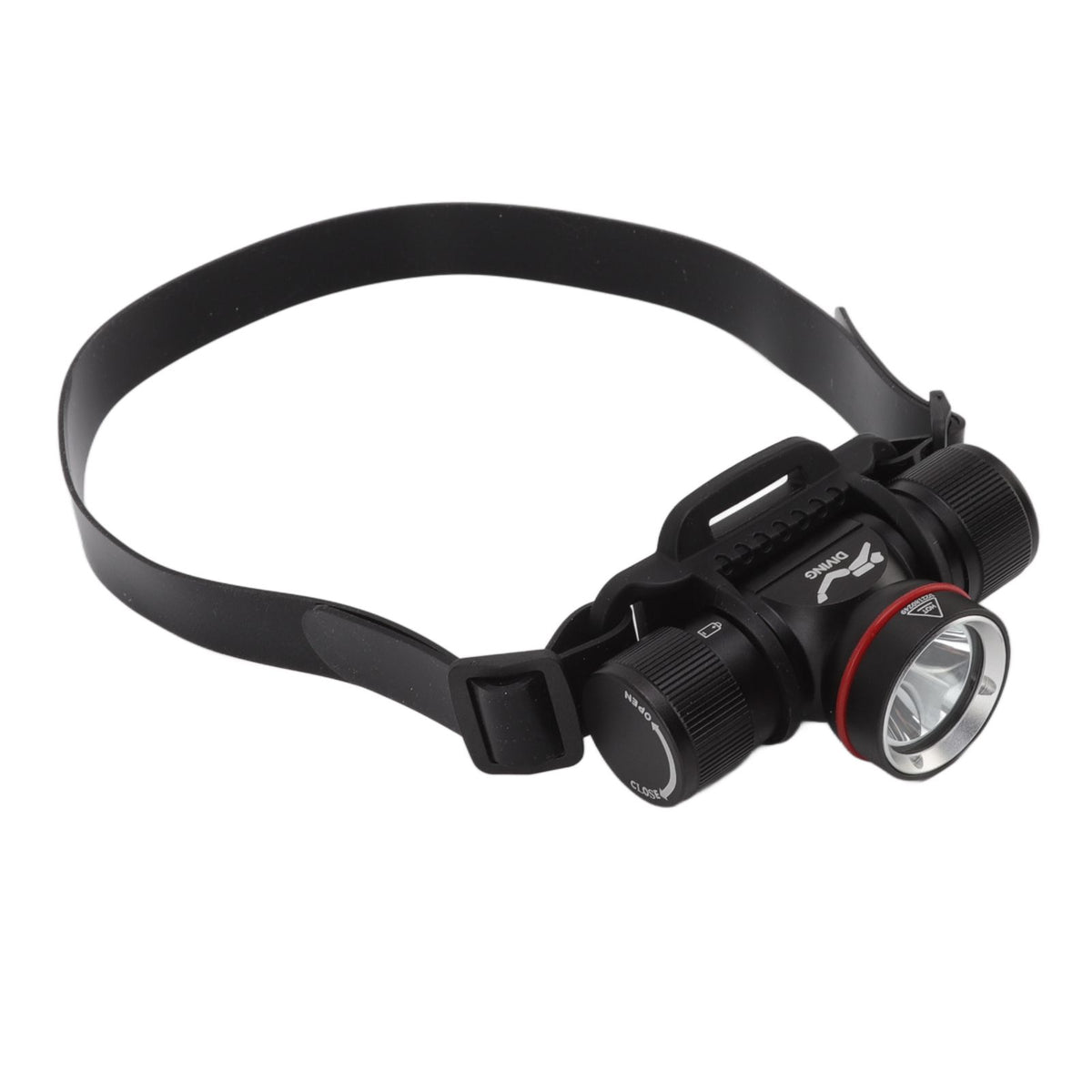 Diving Headlamp 1500LM Yellow Light LED Diving Head Lamp IPX8 Waterproof Underwater 80m Depth Headlight