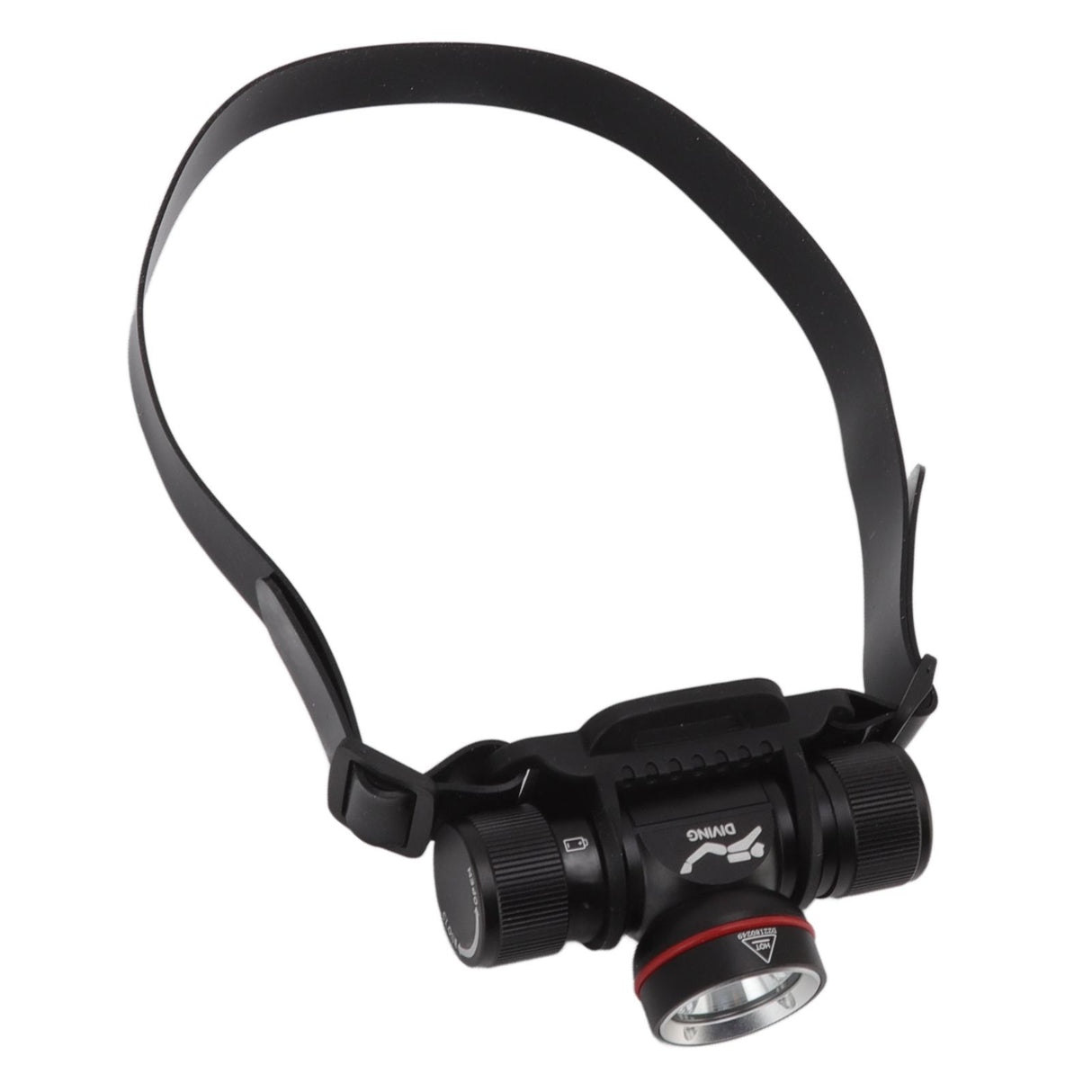 Diving Headlamp 1500LM Yellow Light LED Diving Head Lamp IPX8 Waterproof Underwater 80m Depth Headlight