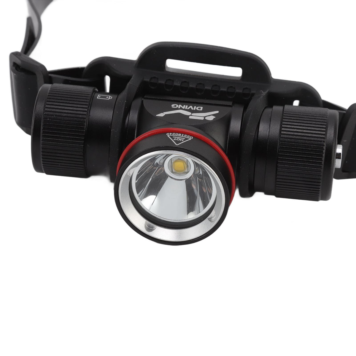 Diving Headlamp 1500LM Yellow Light LED Diving Head Lamp IPX8 Waterproof Underwater 80m Depth Headlight