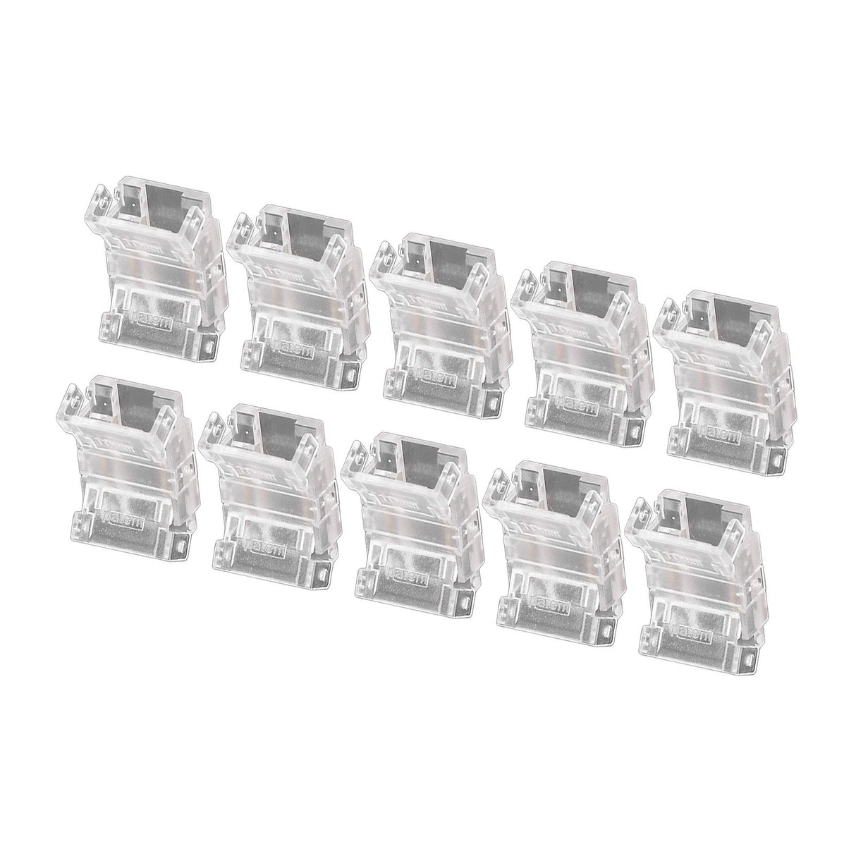 10 Pcs 2Pin 10mm LED Strip Connectors Strip to Strip Quick Connect Solderless LED Strip Lights Connectors