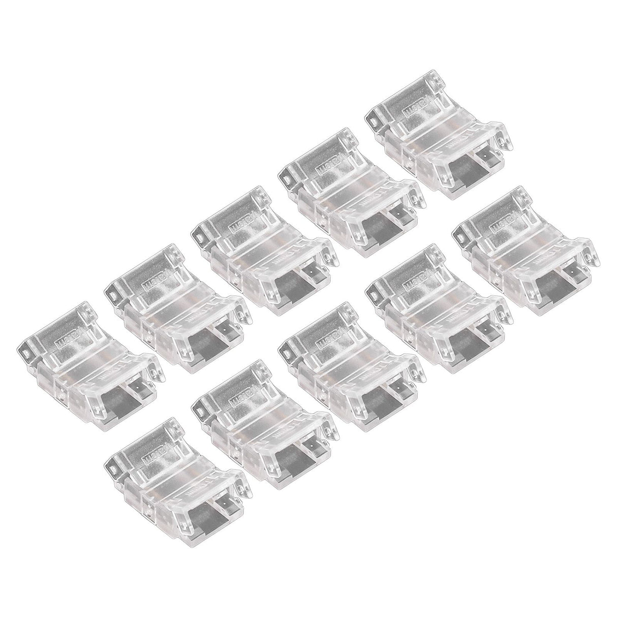 10 Pcs 2Pin 10mm LED Strip Connectors Strip to Strip Quick Connect Solderless LED Strip Lights Connectors