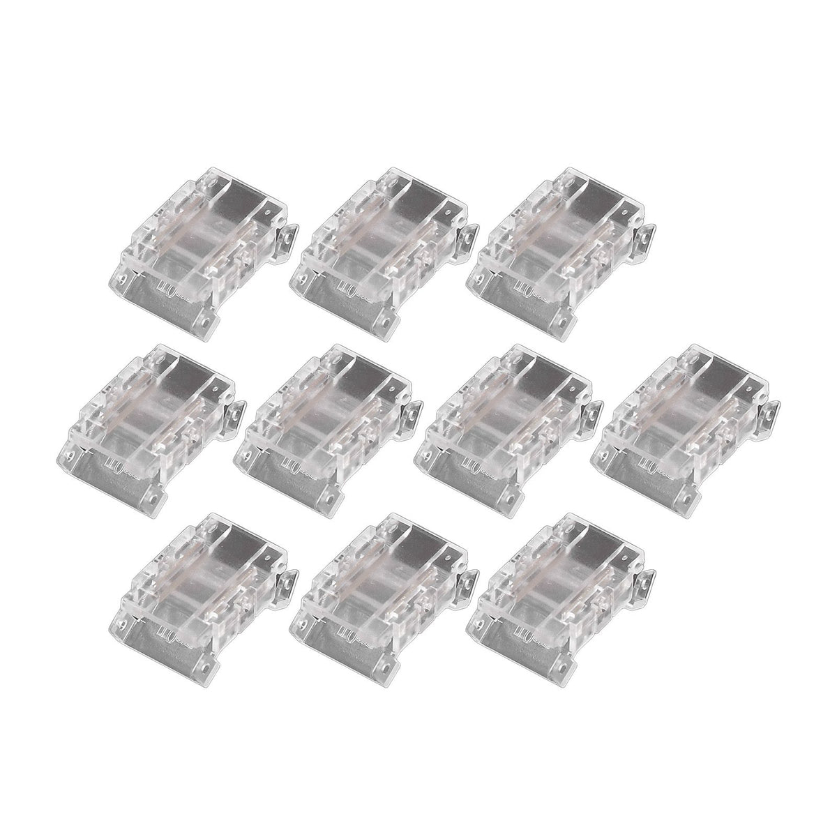 10 Pcs 2Pin 10mm LED Strip Connectors Strip to Strip Quick Connect Solderless LED Strip Lights Connectors