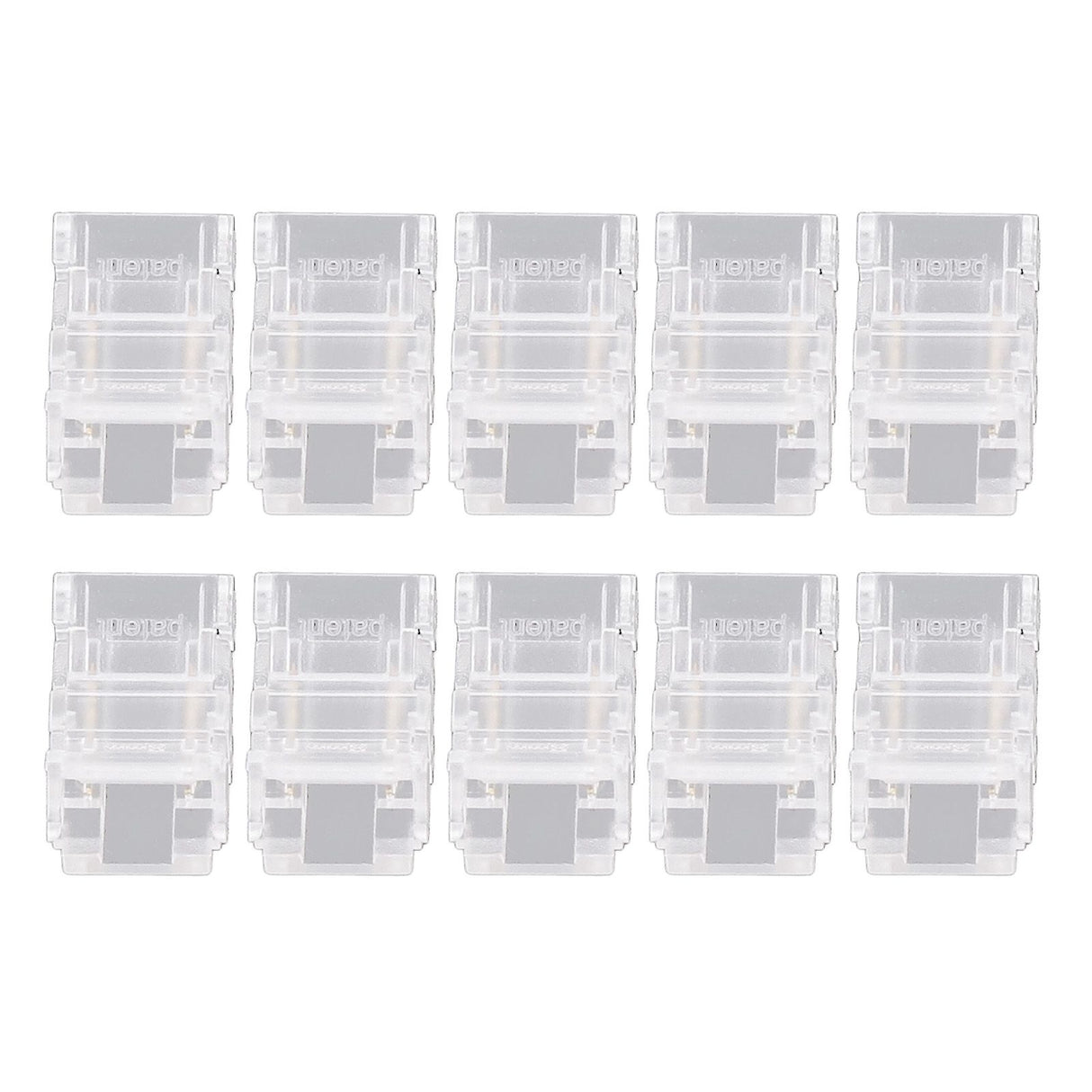 10 Pcs LED Light Strip Connectors 2Pin 8mm Strip to Strip Solderless COB LED Light Strip Connectors