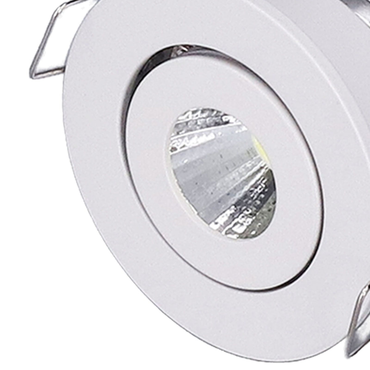 LED Recessed Light Mini Adjustable Angle Aluminium Recessed Ceiling Light White 85‑265V Warm White 3000K