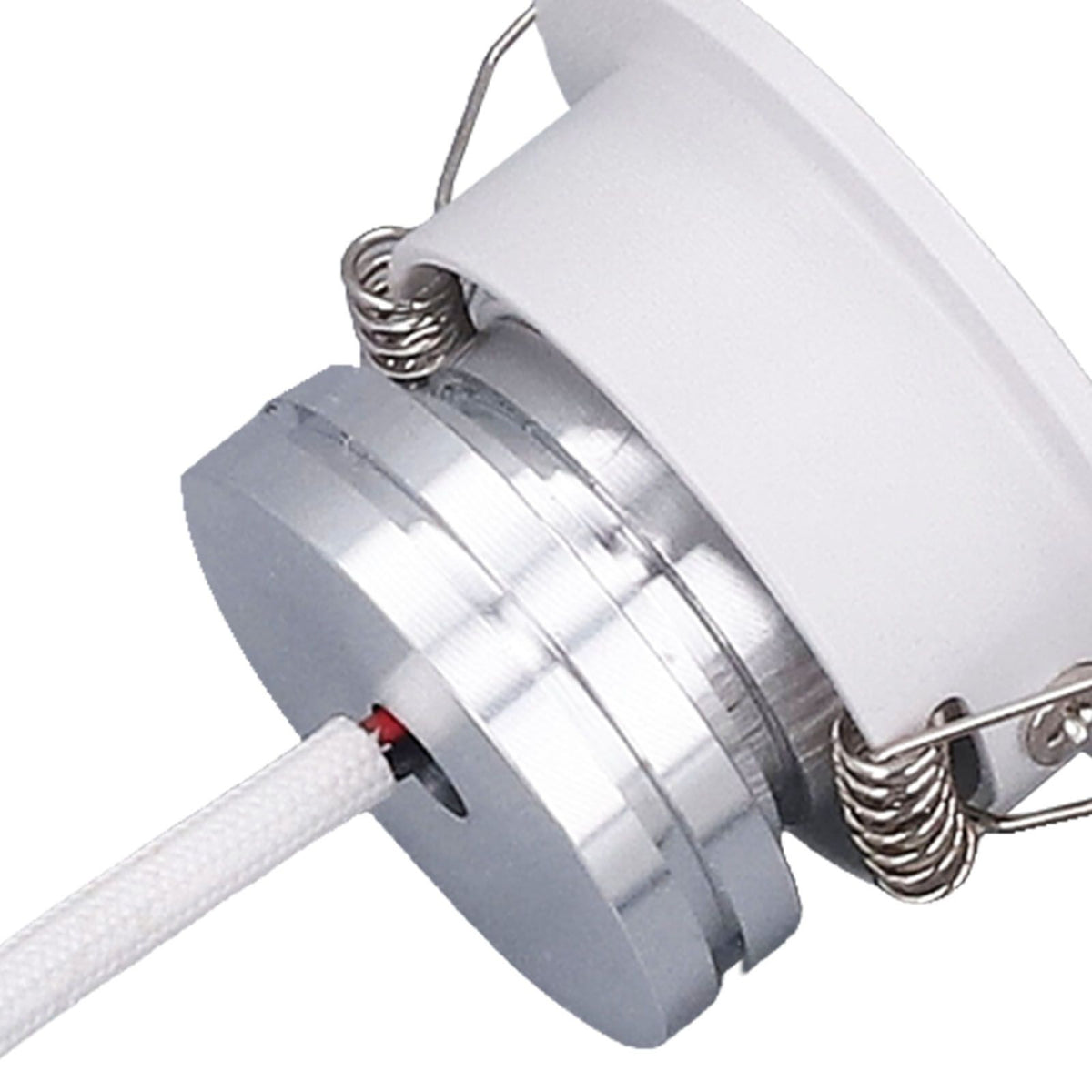 LED Recessed Light Mini Adjustable Angle Aluminium Recessed Ceiling Light White 85‑265V Warm White 3000K