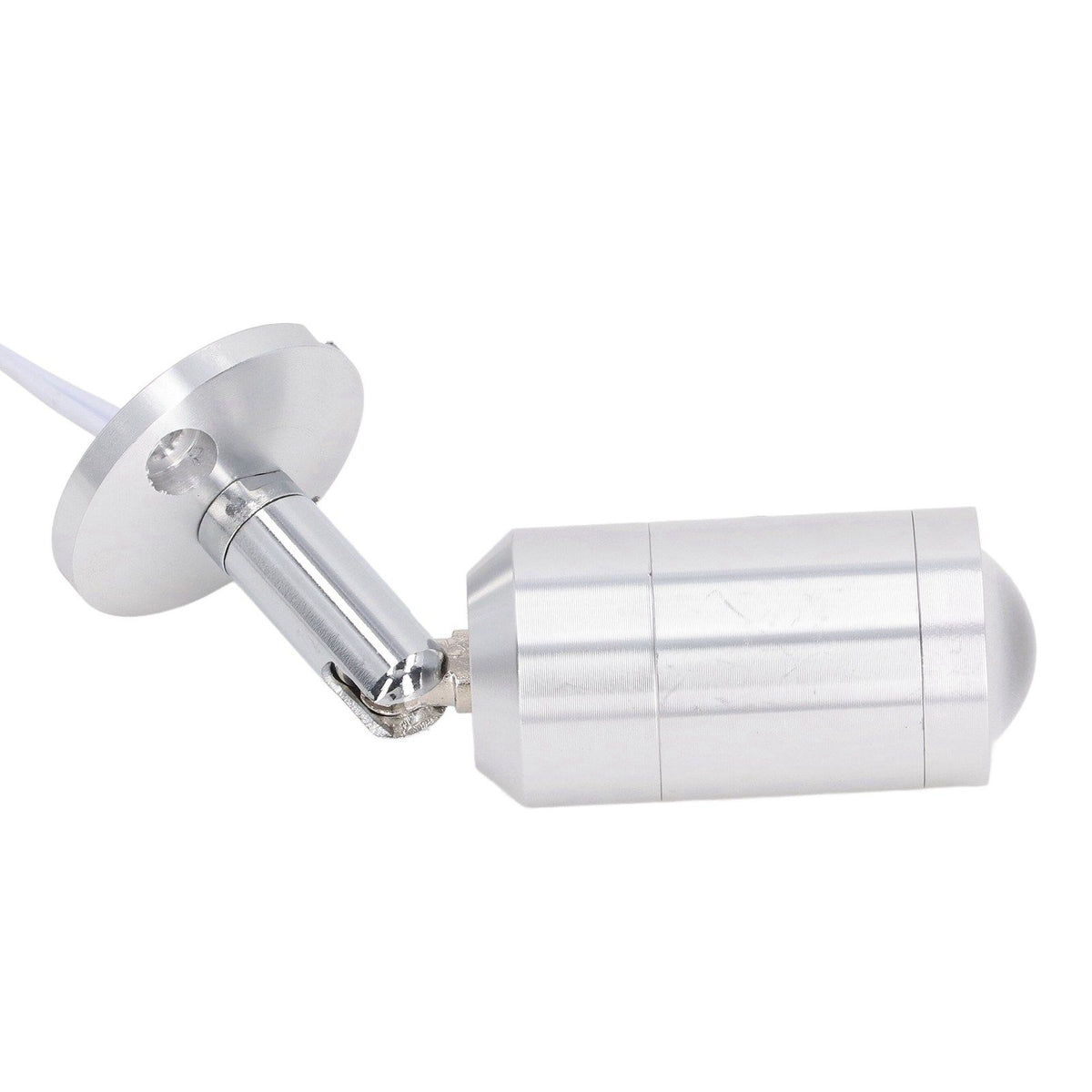 Display Cabinet Spotlight Adjustable Angle Mini LED Showcase Light for Jewelry Cabinets Shelves Silver AC 220V Normal White Light 6000K