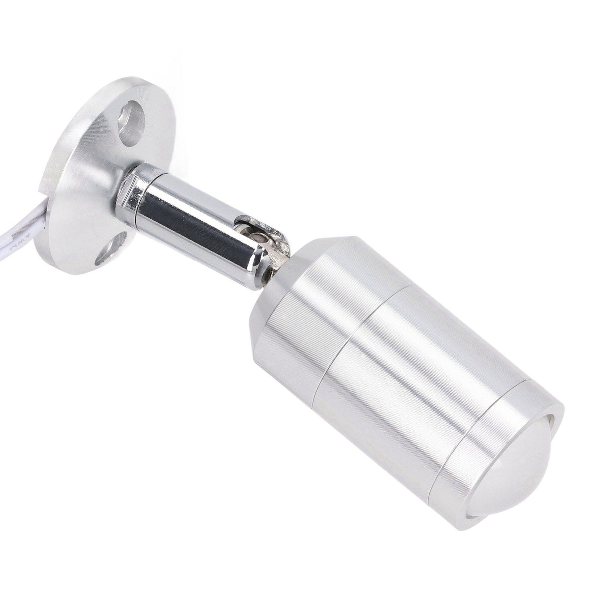 Display Cabinet Spotlight Adjustable Angle Mini LED Showcase Light for Jewelry Cabinets Shelves Silver AC 220V Normal White Light 6000K