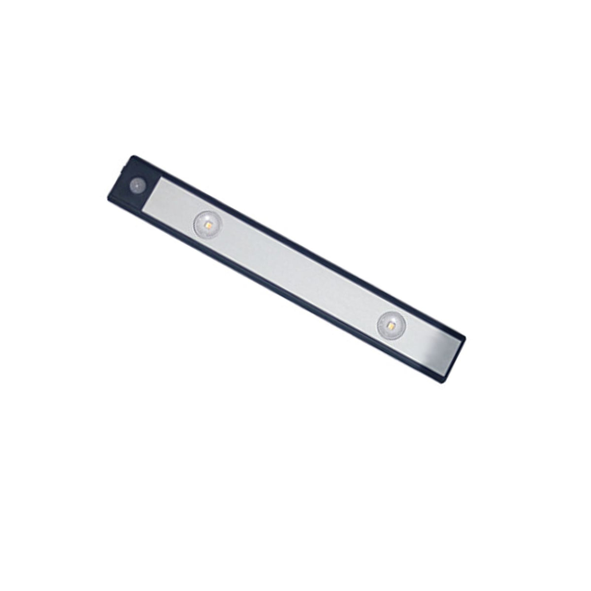LED Closet Light Ultra Thin Intelligent Rechargeable Wireless LED Motion Sensor Light for Cabinet 20cm / 7.9in Black