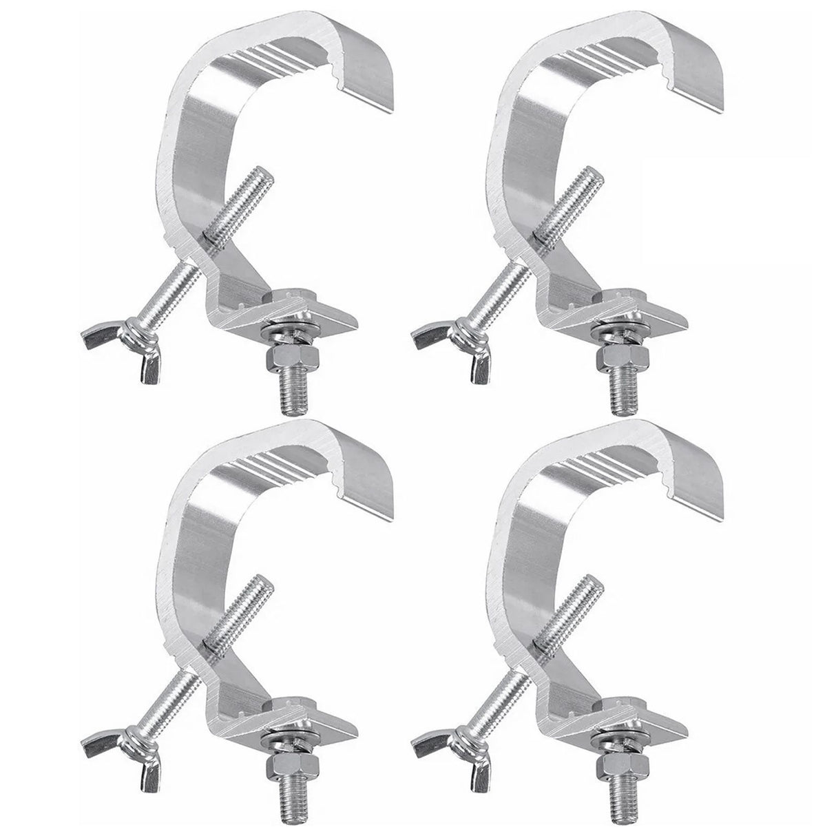 Stage Light Clamp Heavy Duty Prevent Slip Cast Aluminum Stage Lamp Hook Kit for Spotlight Moving Head Light 4pcs
