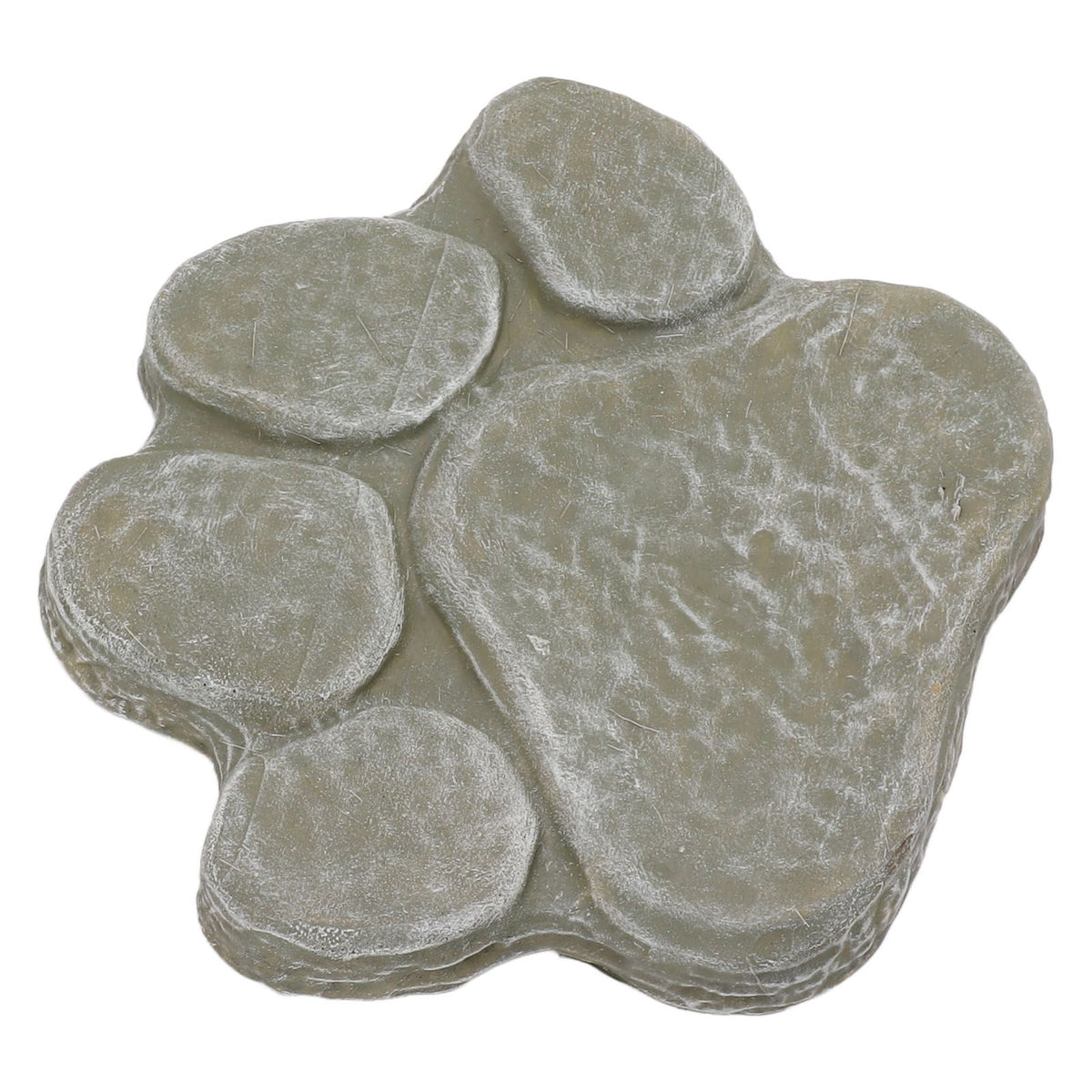 Dog Pawprint Memorial Stone DIY Lettering Dog Grave Marker Pet Monument for Outdoor Lawn Patio Mossy Green