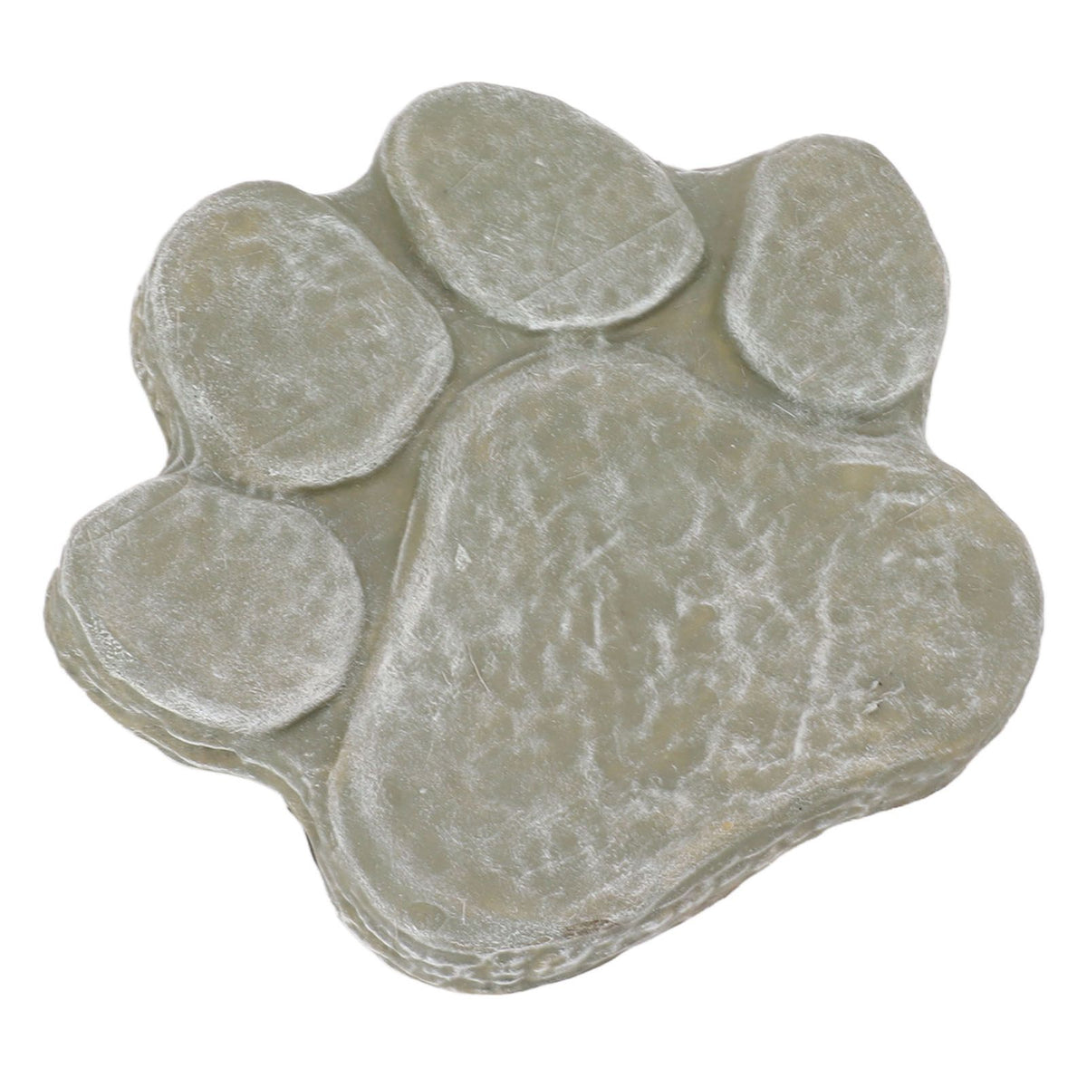 Dog Pawprint Memorial Stone DIY Lettering Dog Grave Marker Pet Monument for Outdoor Lawn Patio Mossy Green