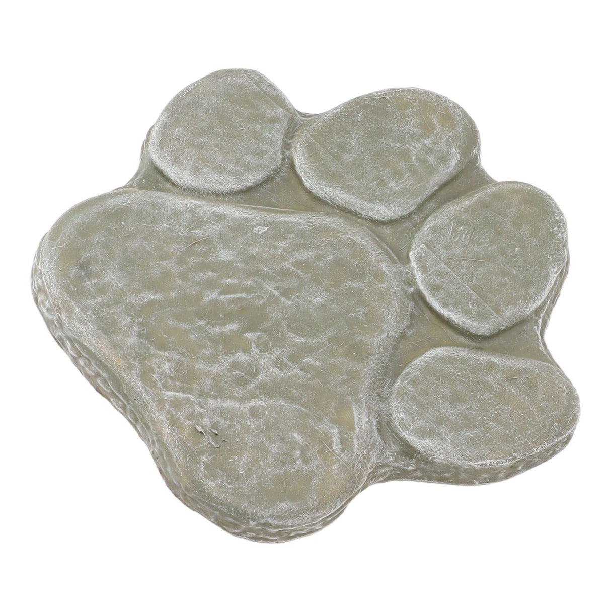 Dog Pawprint Memorial Stone DIY Lettering Dog Grave Marker Pet Monument for Outdoor Lawn Patio Mossy Green