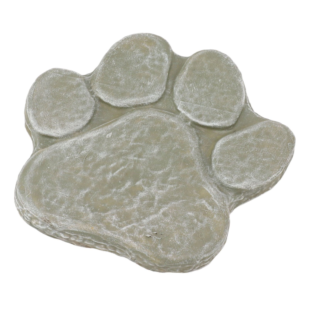 Dog Pawprint Memorial Stone DIY Lettering Dog Grave Marker Pet Monument for Outdoor Lawn Patio Mossy Green