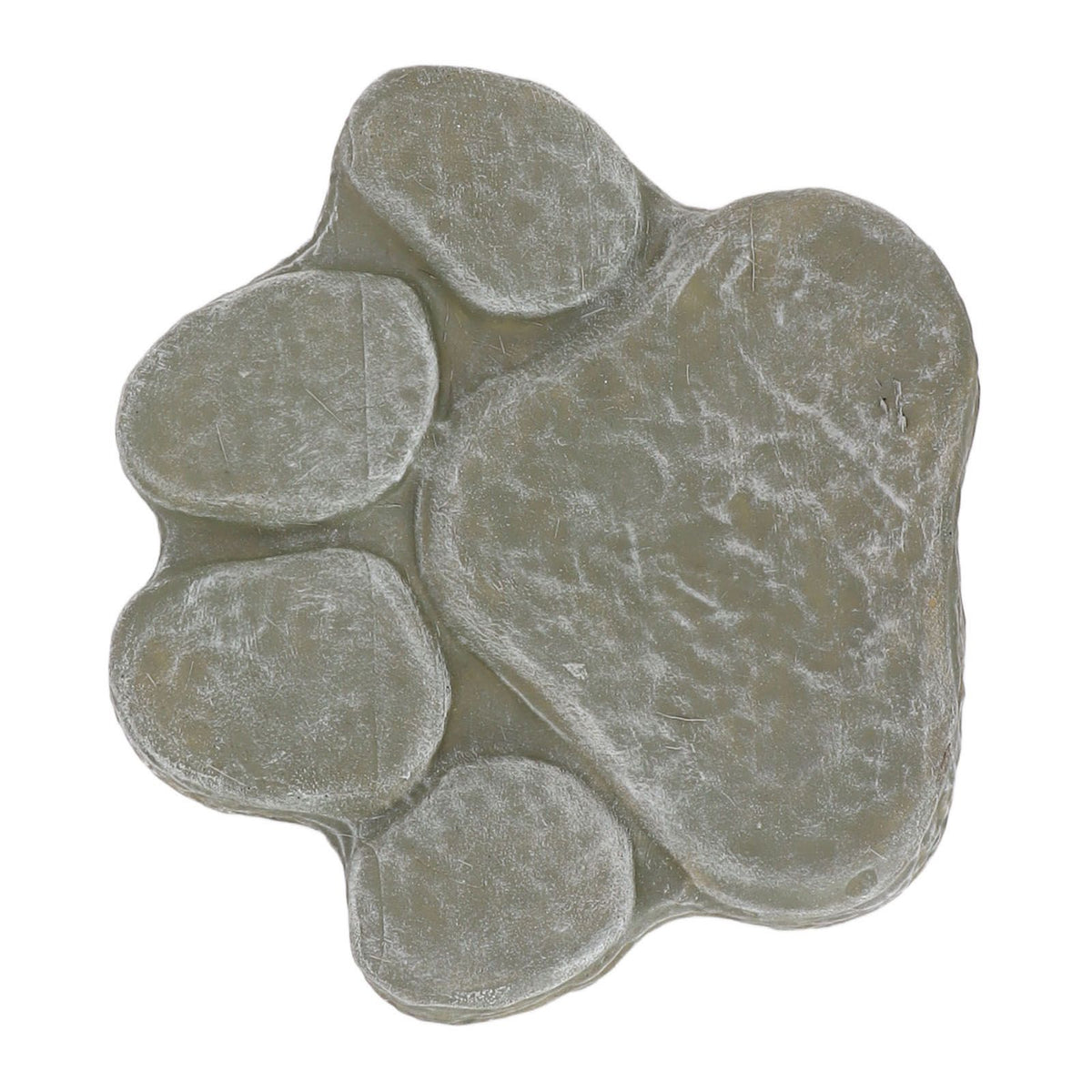 Dog Pawprint Memorial Stone DIY Lettering Dog Grave Marker Pet Monument for Outdoor Lawn Patio Mossy Green