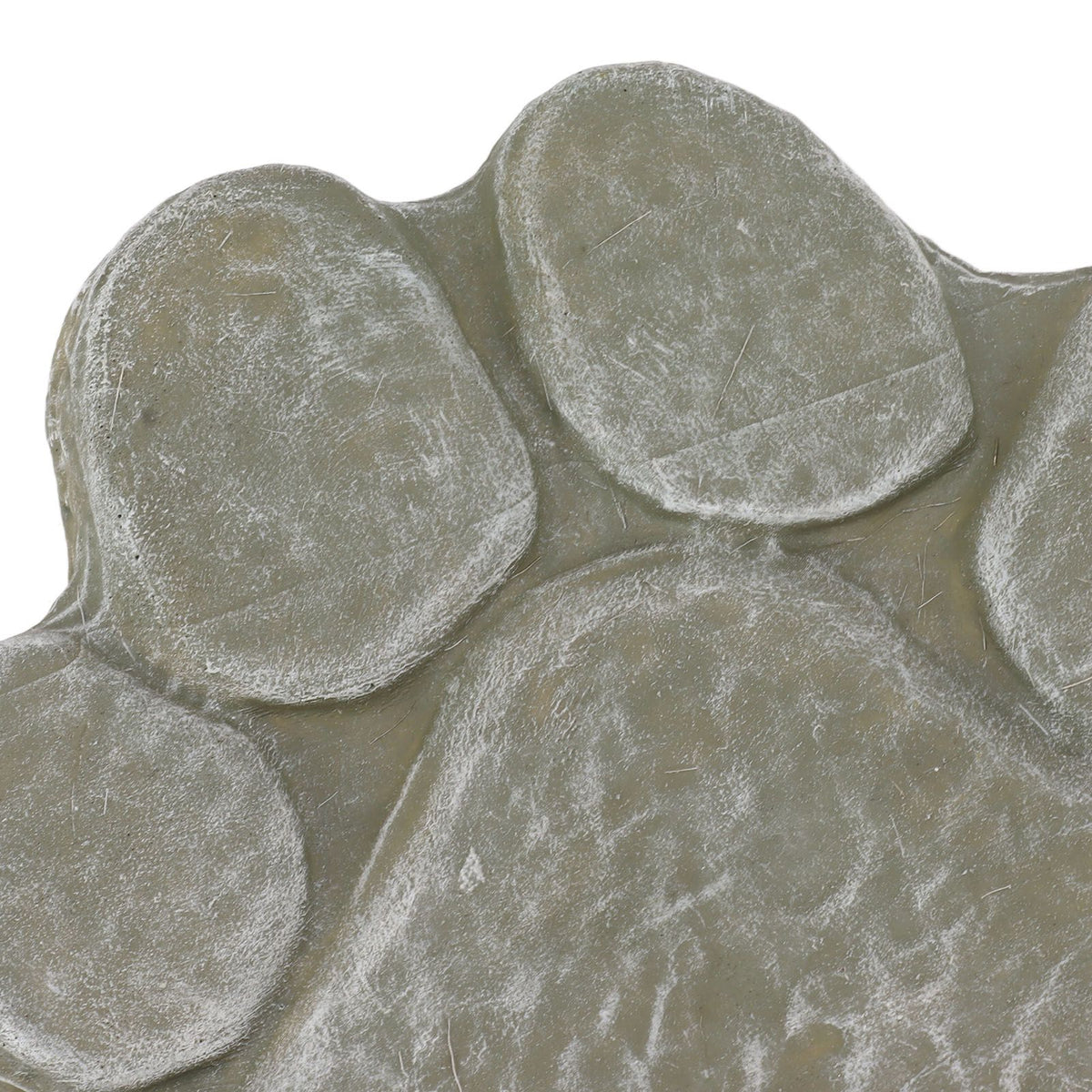 Dog Pawprint Memorial Stone DIY Lettering Dog Grave Marker Pet Monument for Outdoor Lawn Patio Mossy Green