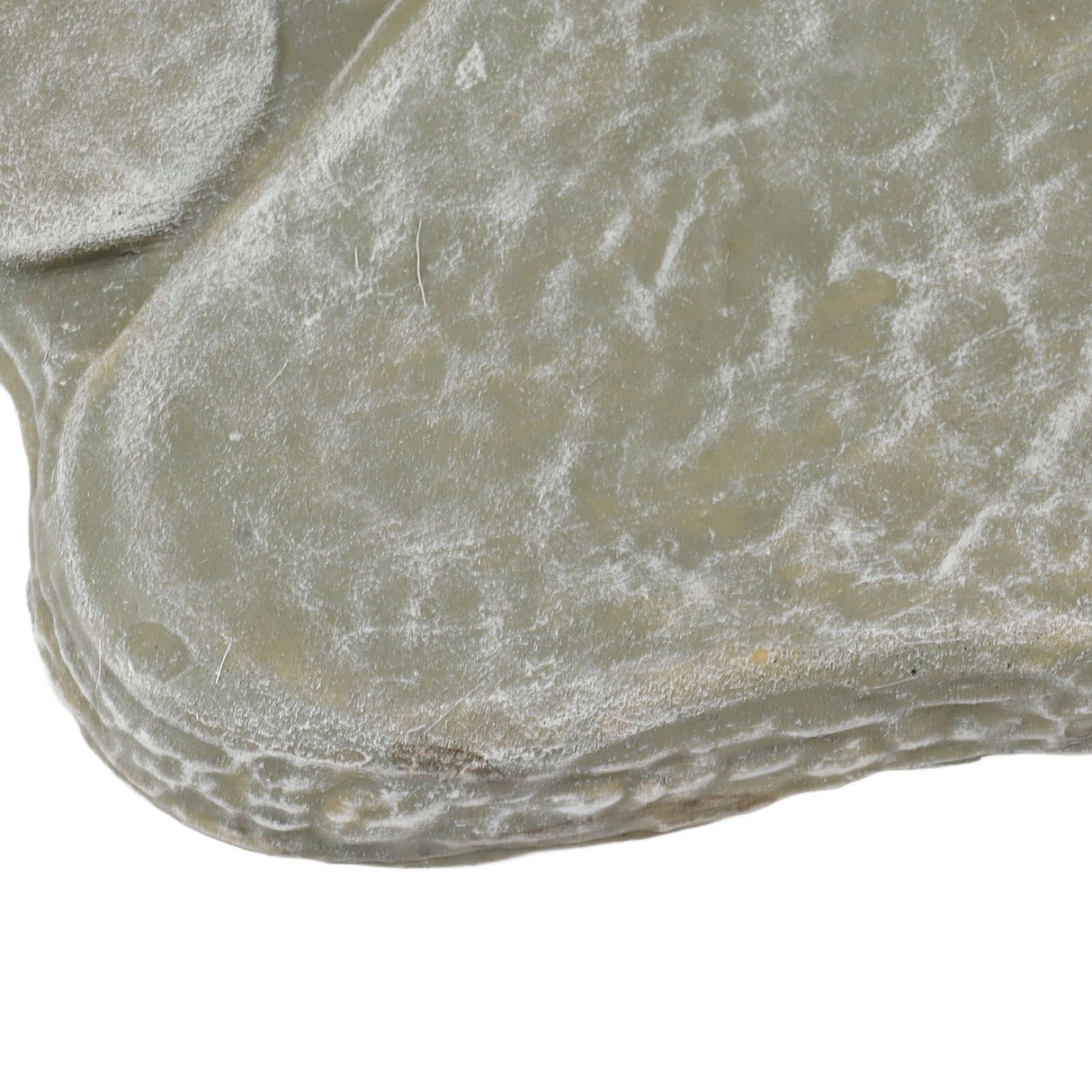 Dog Pawprint Memorial Stone DIY Lettering Dog Grave Marker Pet Monument for Outdoor Lawn Patio Mossy Green