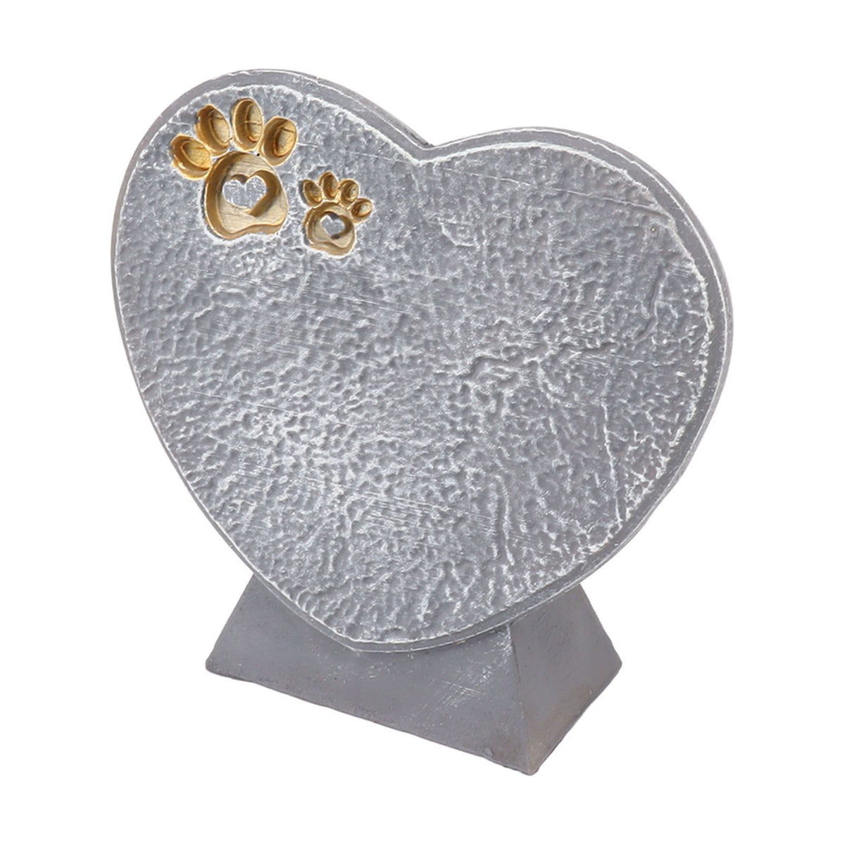 Heart Shaped Animal Tombstone DIY Resin Dog Pet Memorial Stone Outdoor Courtyard Decoration Ornaments Standing Rock Grey
