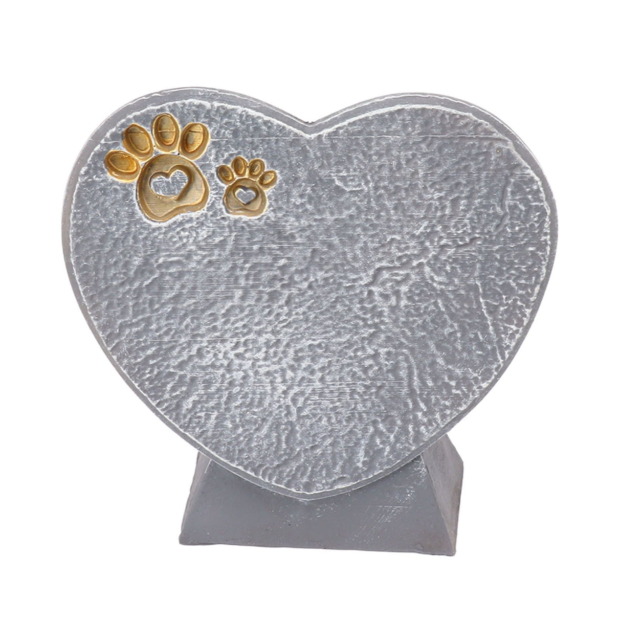 Heart Shaped Animal Tombstone DIY Resin Dog Pet Memorial Stone Outdoor Courtyard Decoration Ornaments Standing Rock Grey