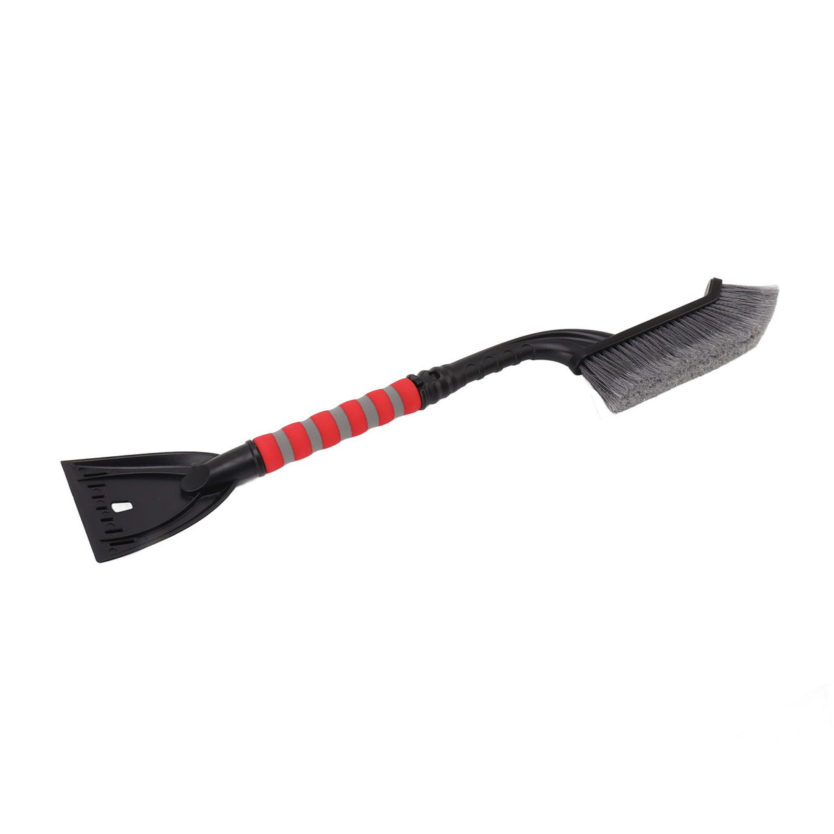 Snow Brush Detachable Ice Scraper Snow Removal Tool with Ergonomic Foam Grip for Cars Trucks Gray Red