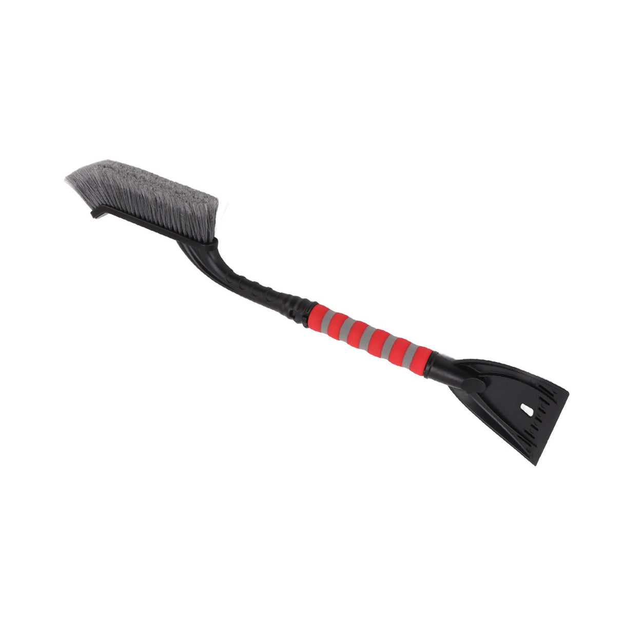 Snow Brush Detachable Ice Scraper Snow Removal Tool with Ergonomic Foam Grip for Cars Trucks Gray Red