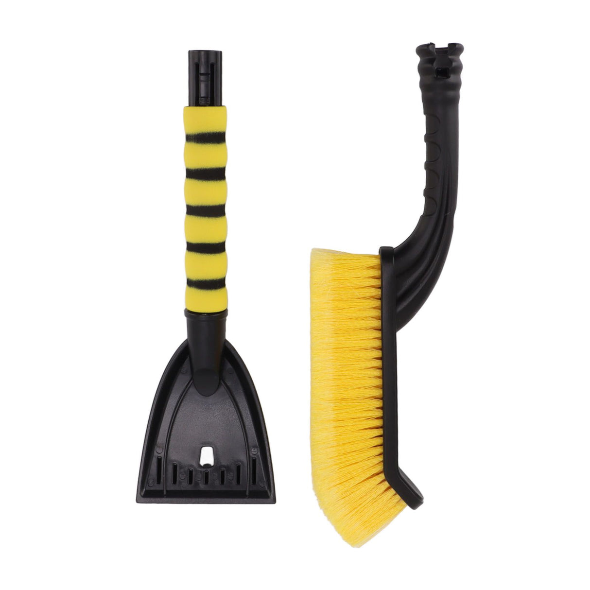 Snow Brush Detachable Ice Scraper Snow Removal Tool with Ergonomic Foam Grip for Cars Trucks Yellow Black