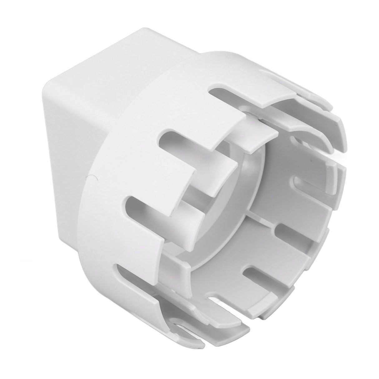 Downspout Adapter Plastic Drain Adapter Replacement Downpipe Converter Connector with Screws White S 2x3in
