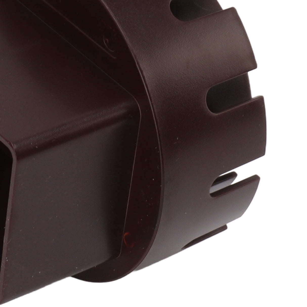 Downspout Adapter Plastic Drain Adapter Replacement Downpipe Converter Connector with Screws Brown S 2x3in