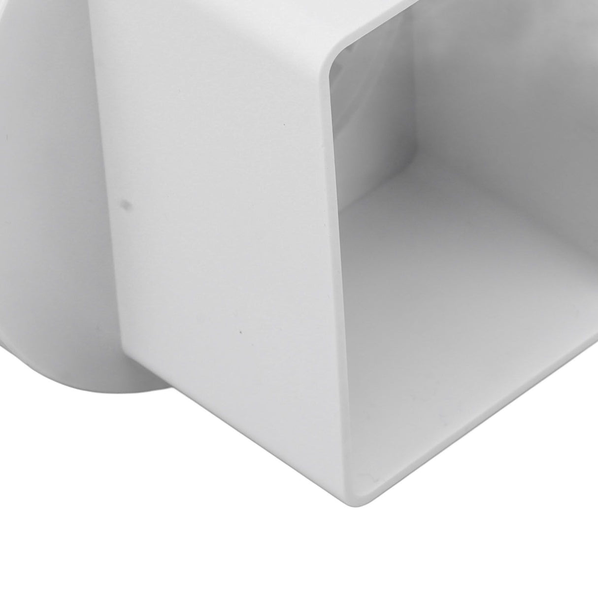 Downspout Adapter Plastic Drain Adapter Replacement Downpipe Converter Connector with Screws White L 3x4in