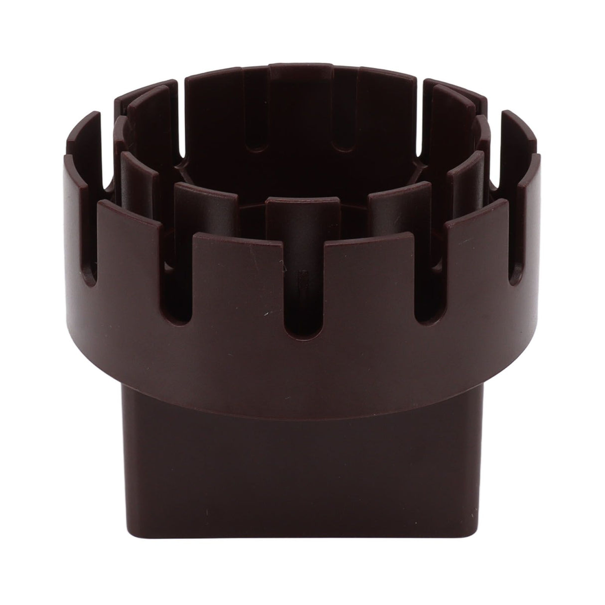 Downspout Adapter Plastic Drain Adapter Replacement Downpipe Converter Connector with Screws Brown L 3x4in