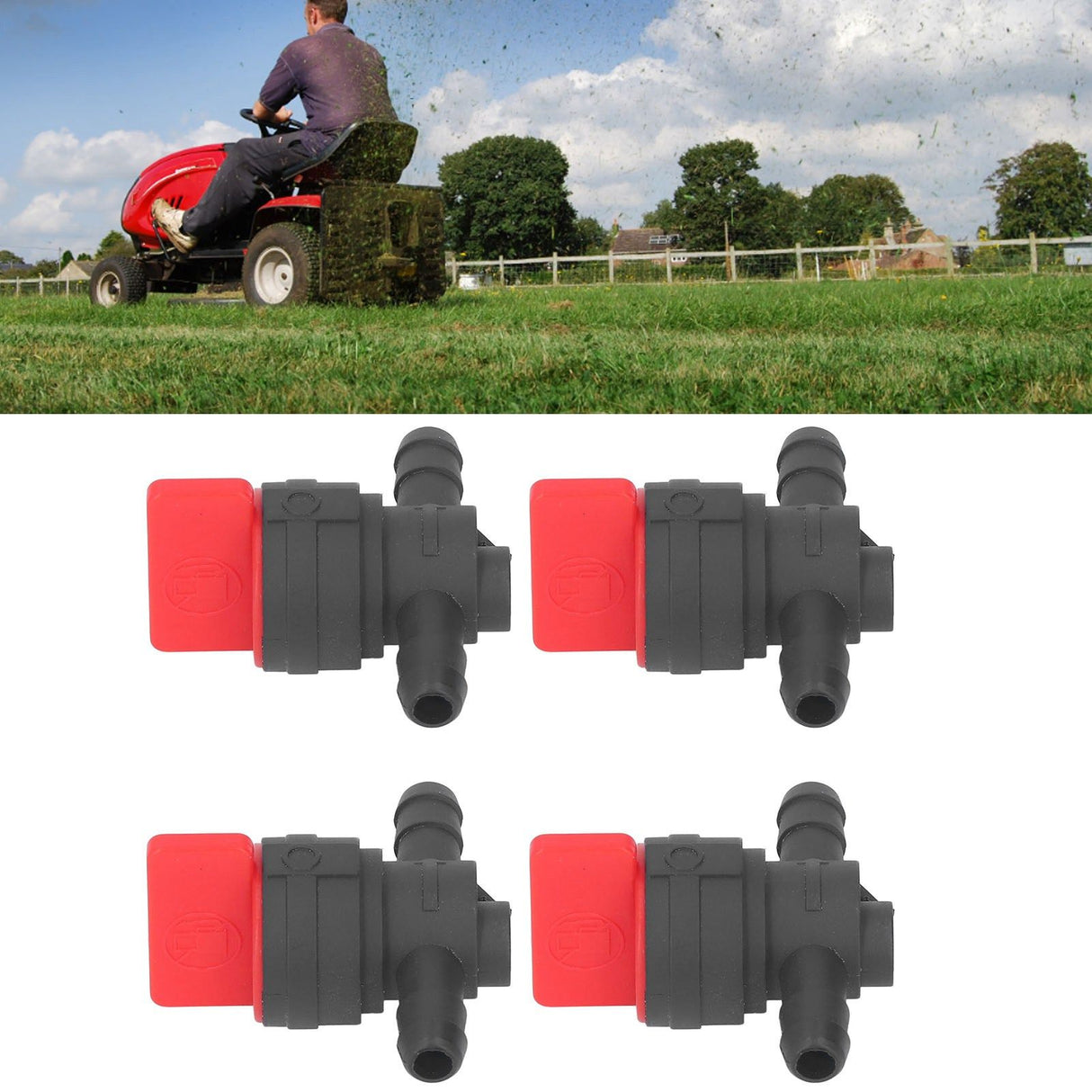10Pcs Fuel Shut Off Valve In Line Cut Off Switch 1/4in for 494768 5091H 5091K 697947