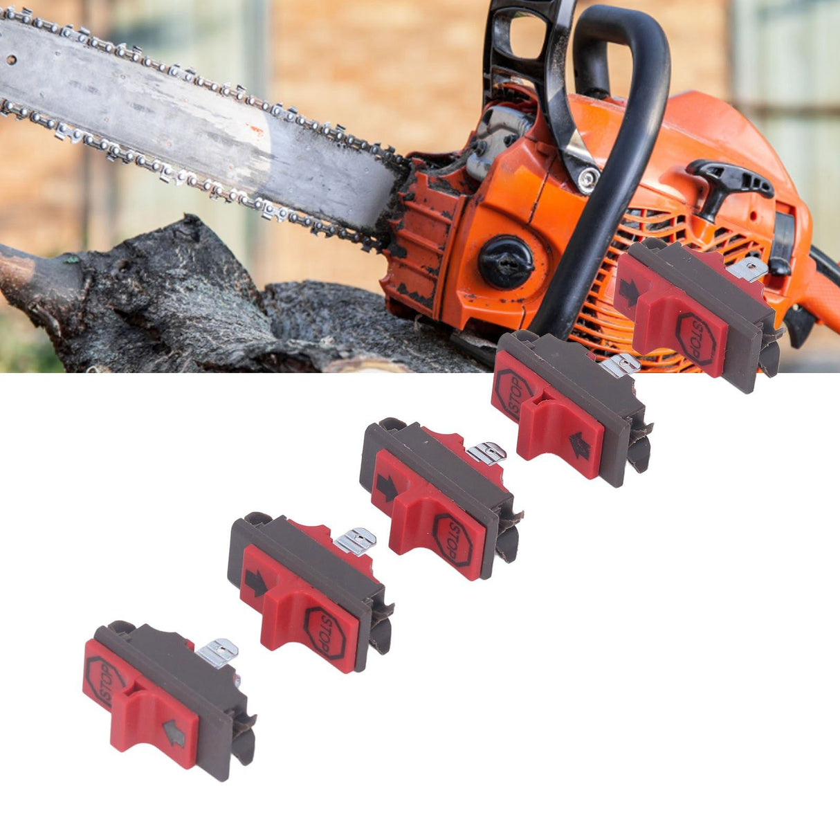 5PCS Chainsaw Flameout Switch ABS Housing 503718201 Chainsaw Engine Motor Stop Switch for Husqvarna 365 371 372 336
