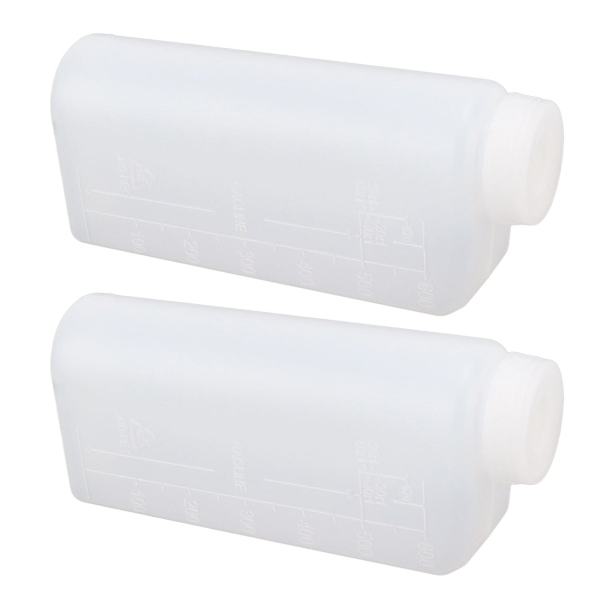 2PCS 600ML 2 Stroke Oil Petrol Fuel Mix Bottle Professional Oil Mixing Bottle Container for Chainsaw Ironing Machine