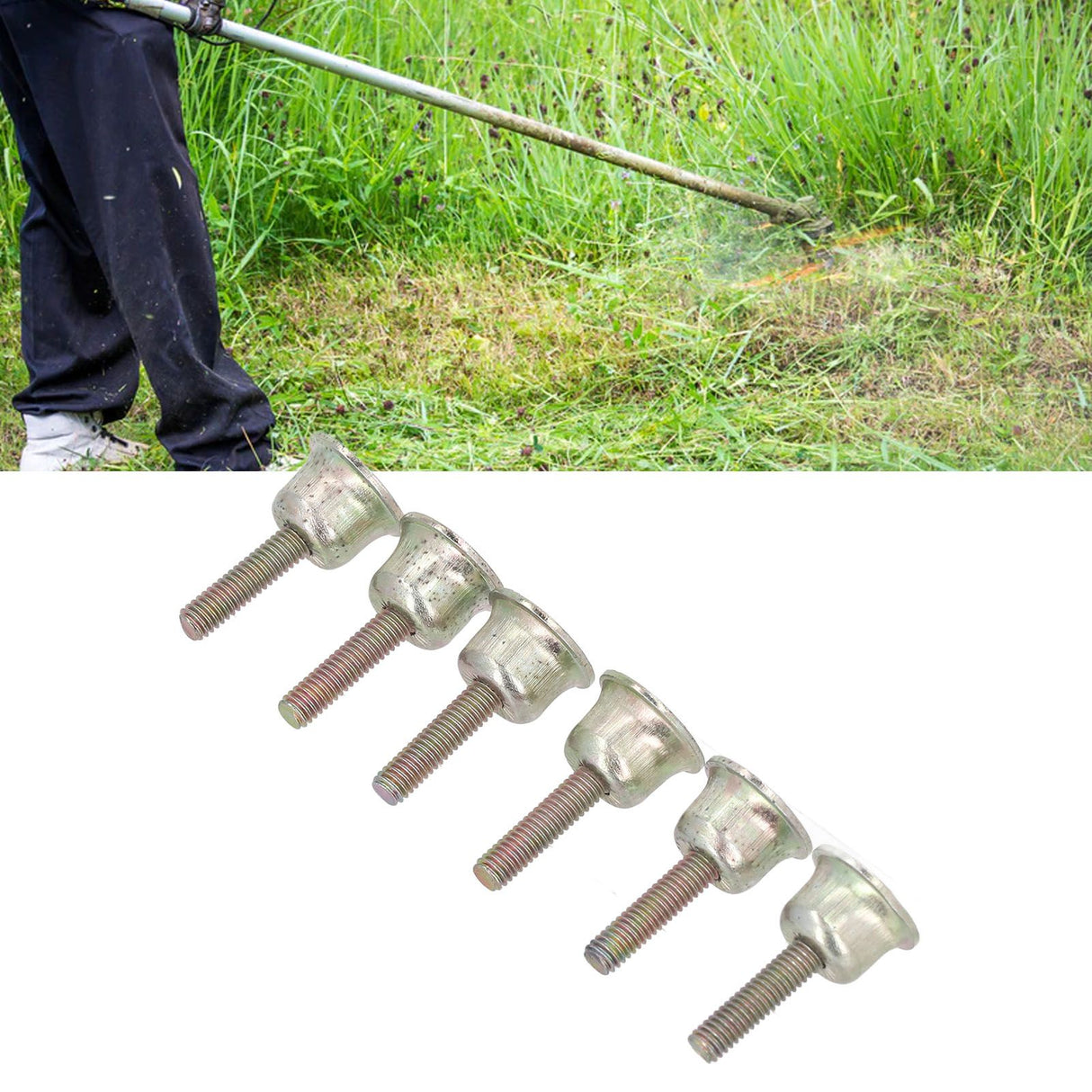 6 Pcs Chainsaw Brake Handle Screw Aluminum M4 MS260 Chainsaw Cutter Parts Screw for Stihl 024 026