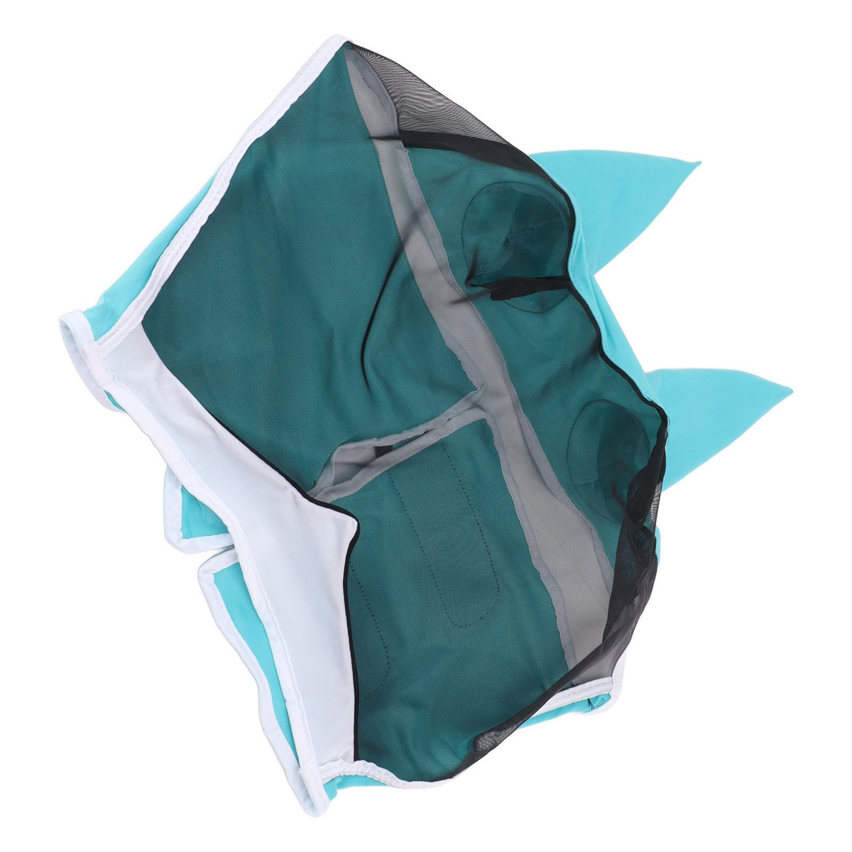 Horse Fly Mask All Round Mesh Breathable Fly Mask Elastic UV Protection Horse Face Mask with Ears Blue S 42x35cm / 16.5x13.8in