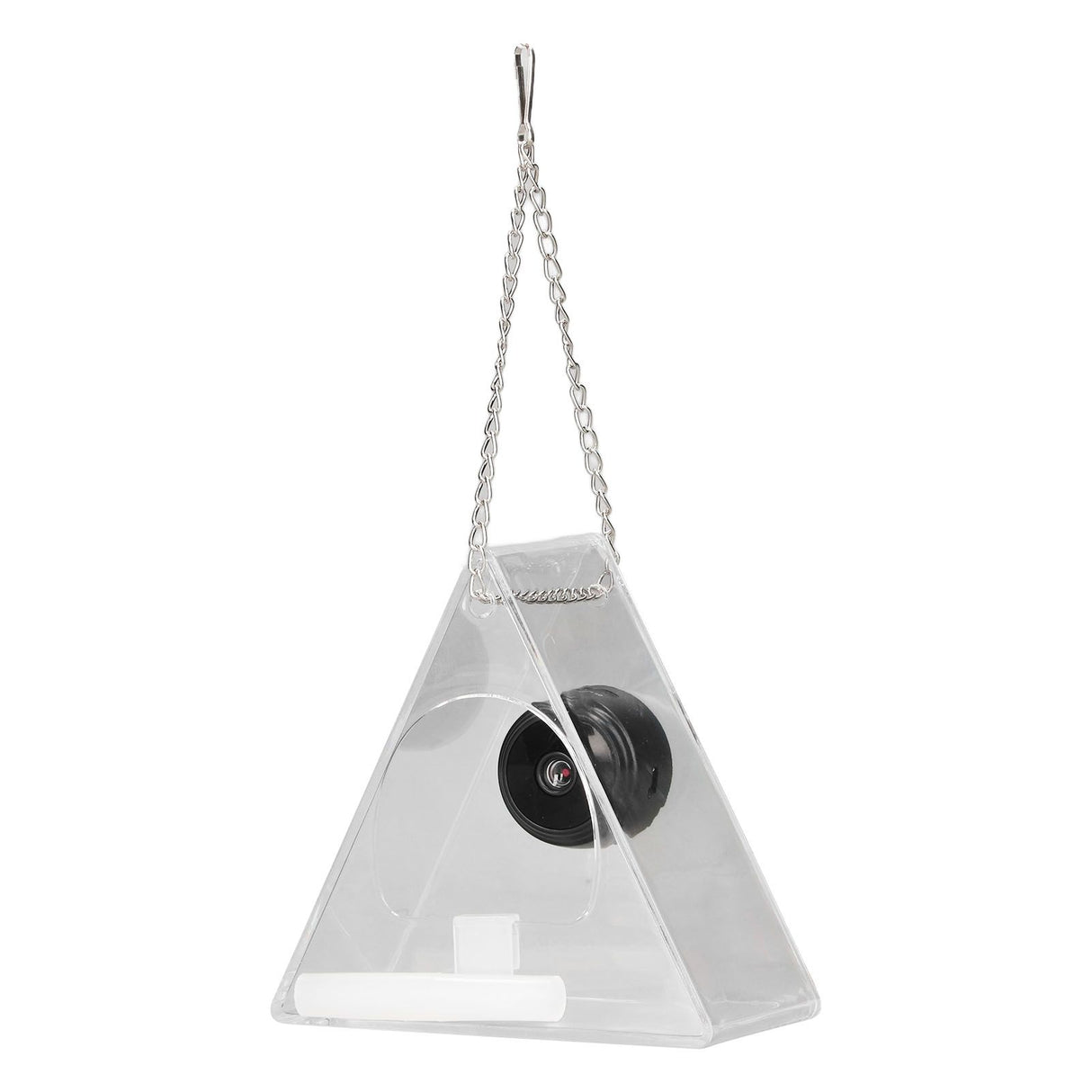 Smart Camera Bird Feeder Real Time Monitoring Hanging Bird Feeders for Outdoors Garden Triangle